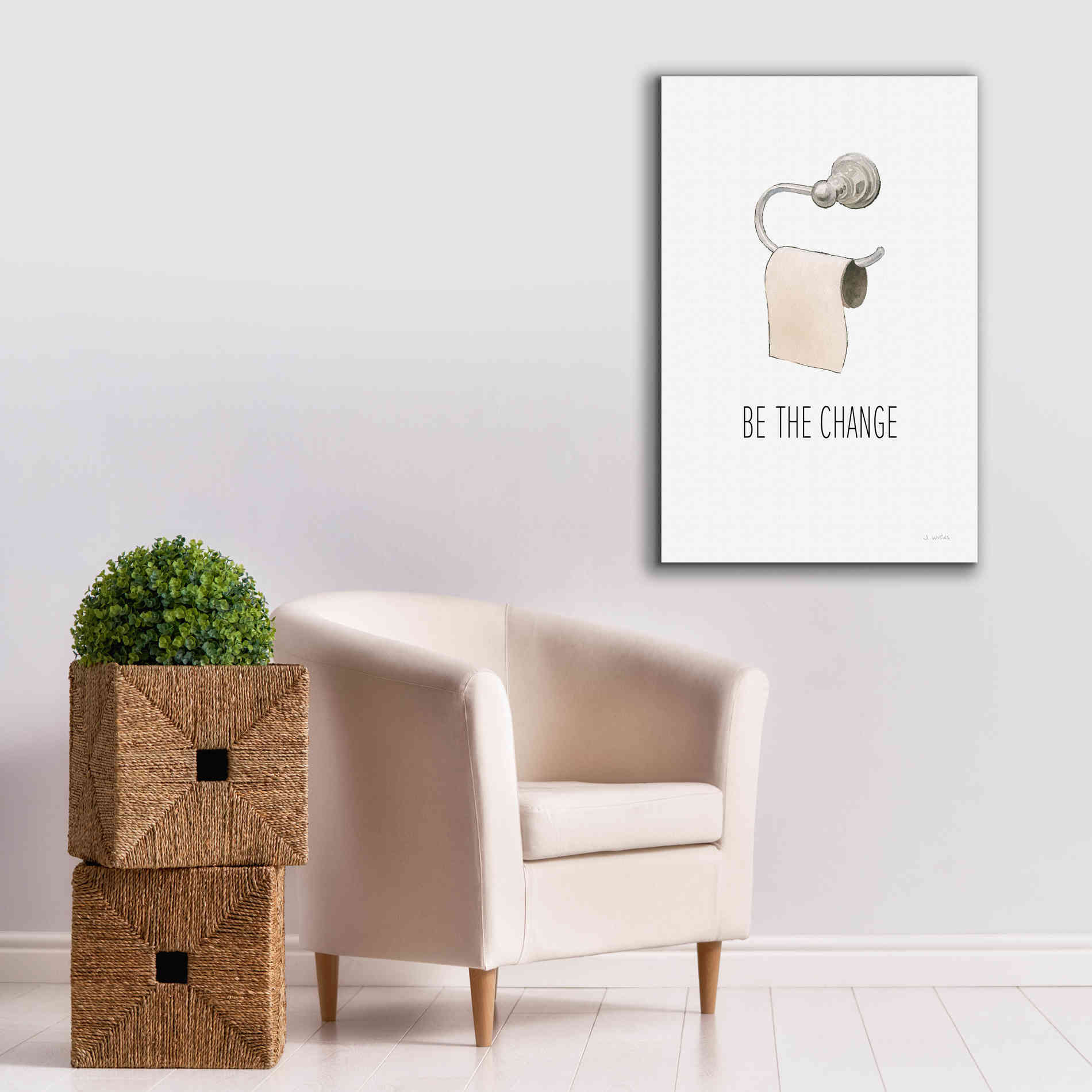 'Be The Change' by James Wiens, Canvas Wall Art,26 x 40