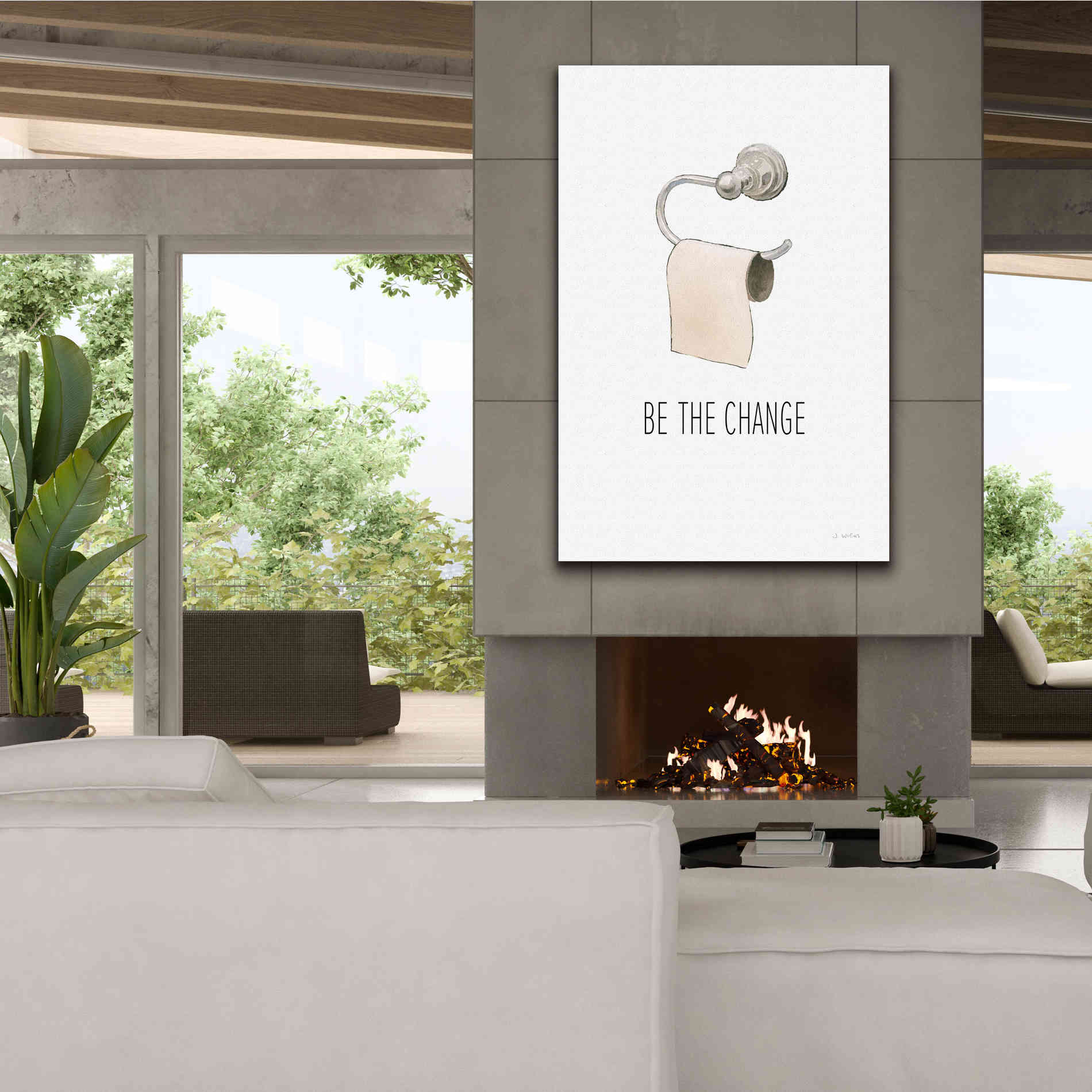 'Be The Change' by James Wiens, Canvas Wall Art,40 x 60