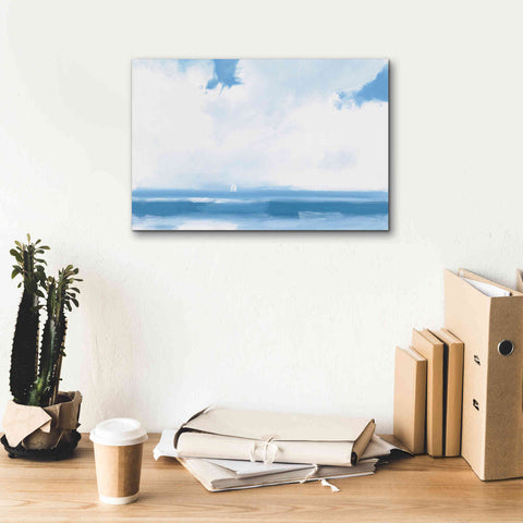 Image of 'Oceanview Sail' by James Wiens, Canvas Wall Art,18 x 12