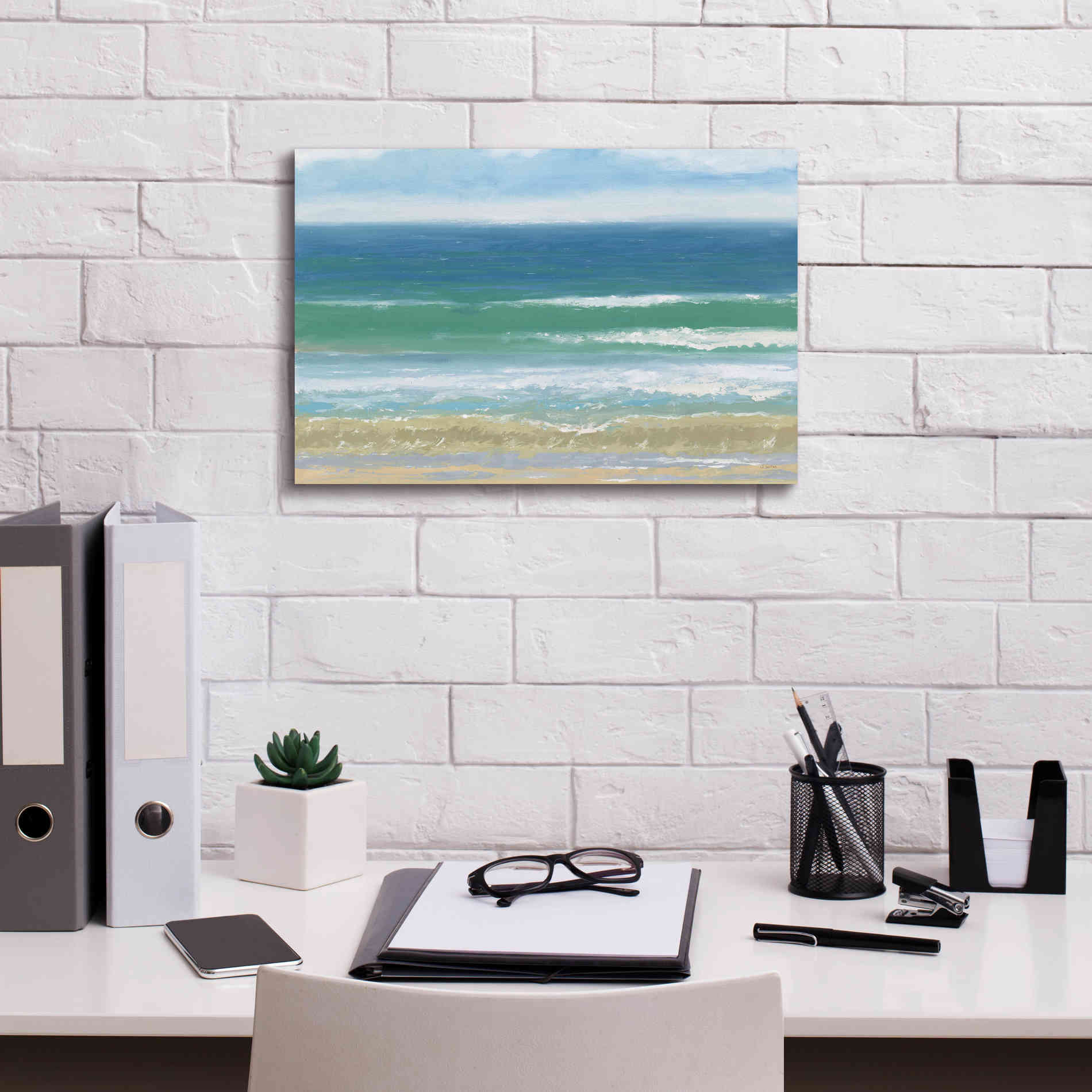 'Shoreline' by James Wiens, Canvas Wall Art,18 x 12