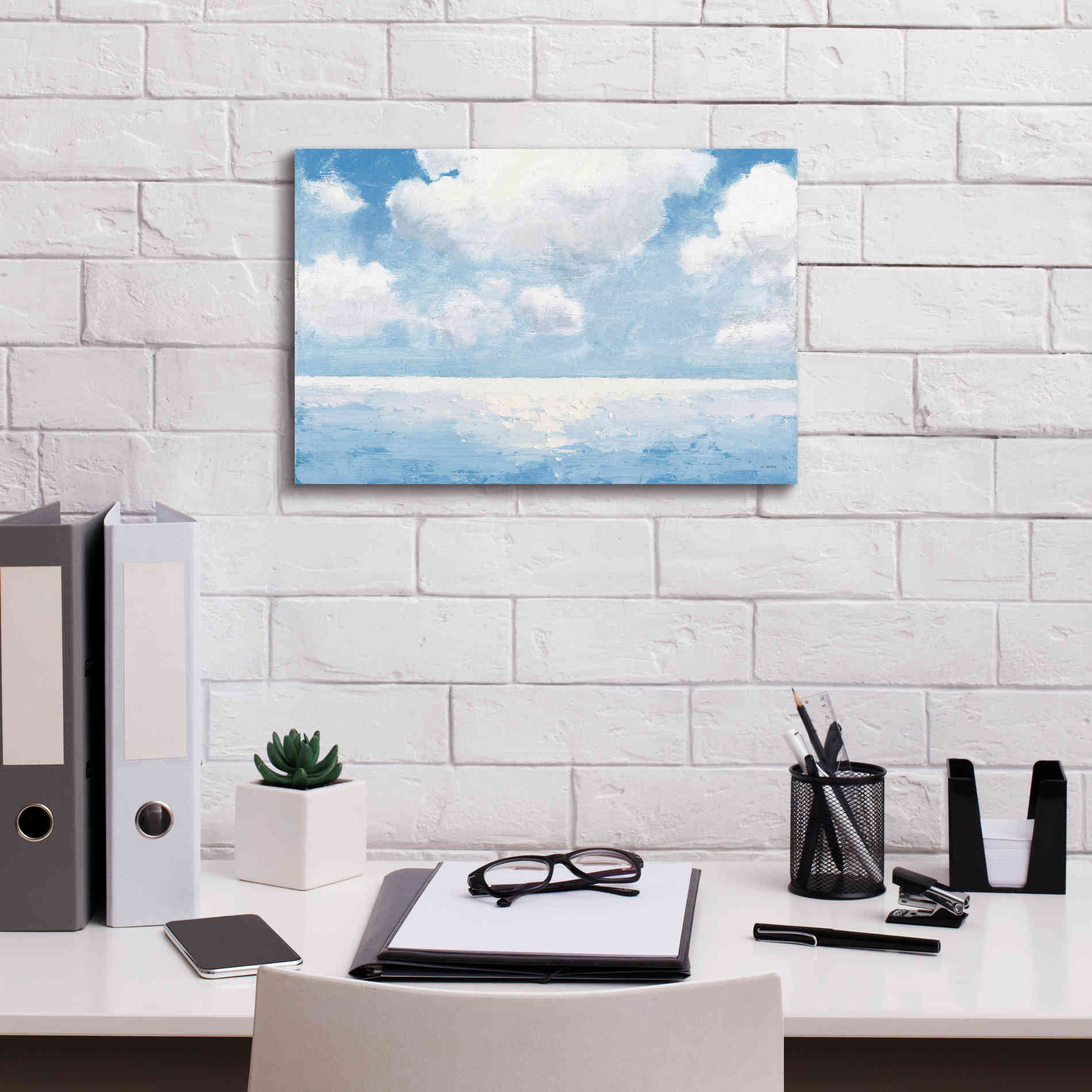 'Sparkling Sea' by James Wiens, Canvas Wall Art,18 x 12