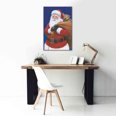 Image of 'James Santa' by James Wiens, Canvas Wall Art,26 x 40
