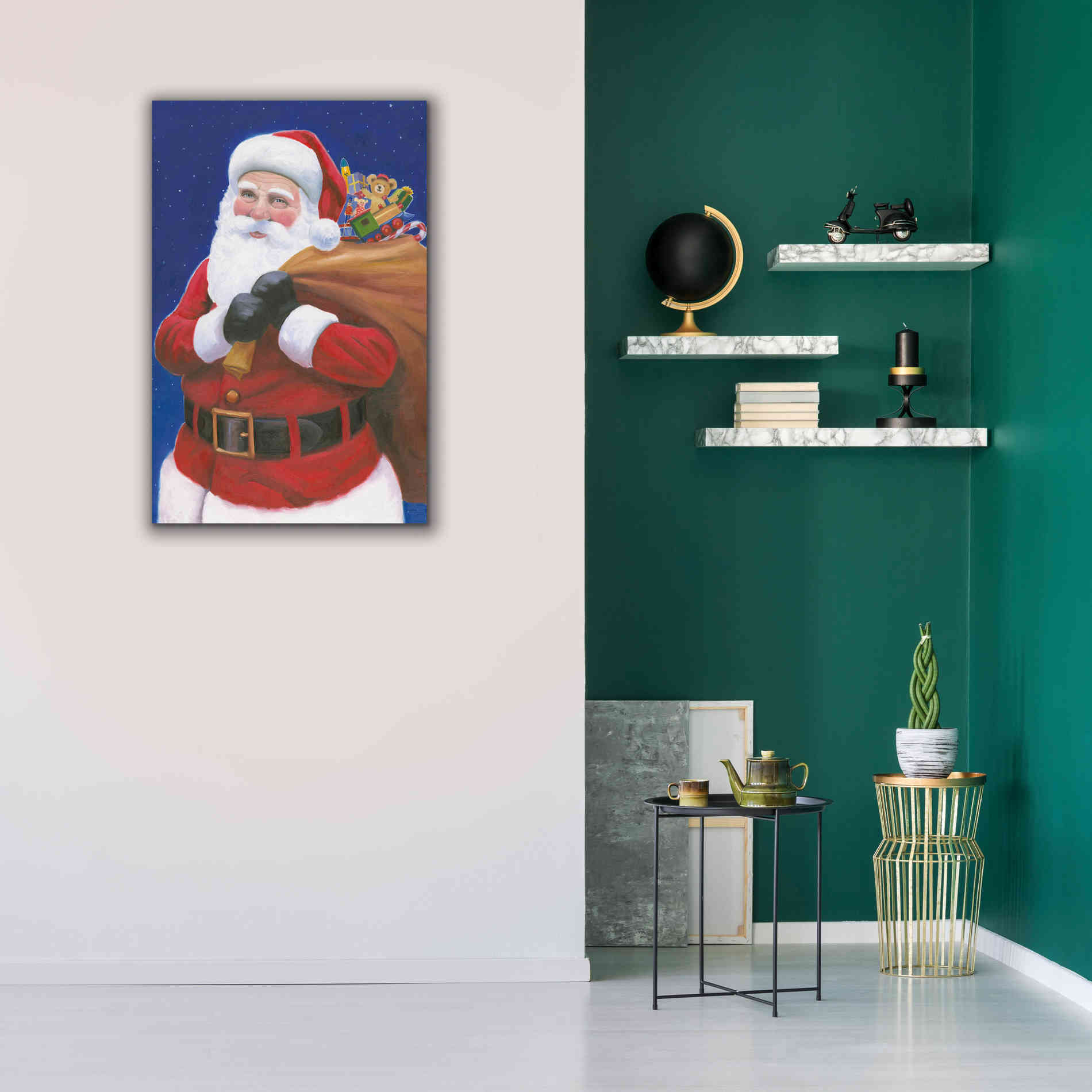 'James Santa' by James Wiens, Canvas Wall Art,26 x 40