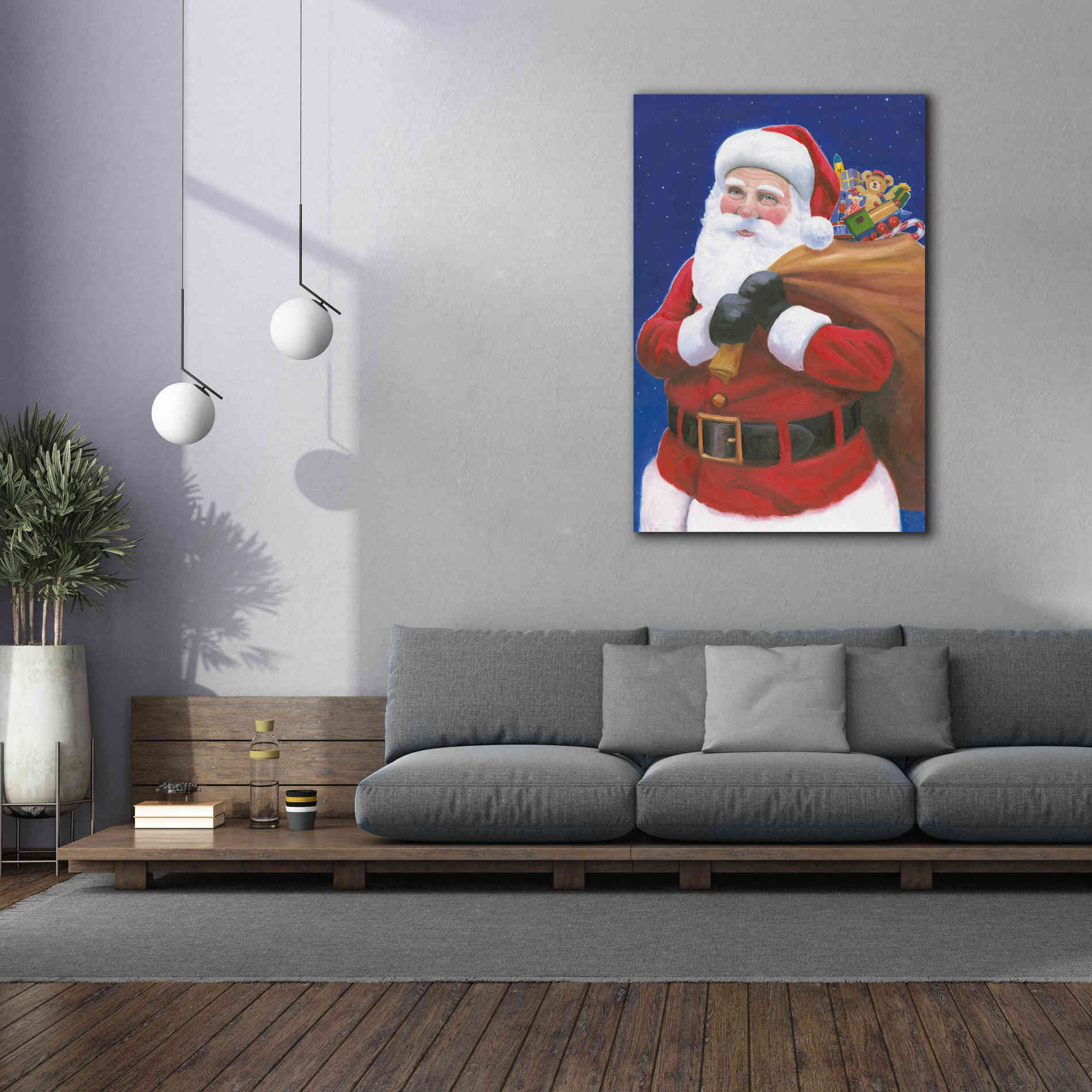 'James Santa' by James Wiens, Canvas Wall Art,40 x 60