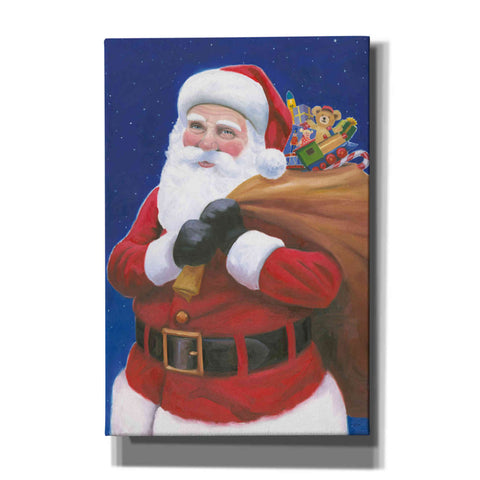 Image of 'James Santa' by James Wiens, Canvas Wall Art,12x18x1.1x0,18x26x1.1x0,26x40x1.74x0,40x60x1.74x0