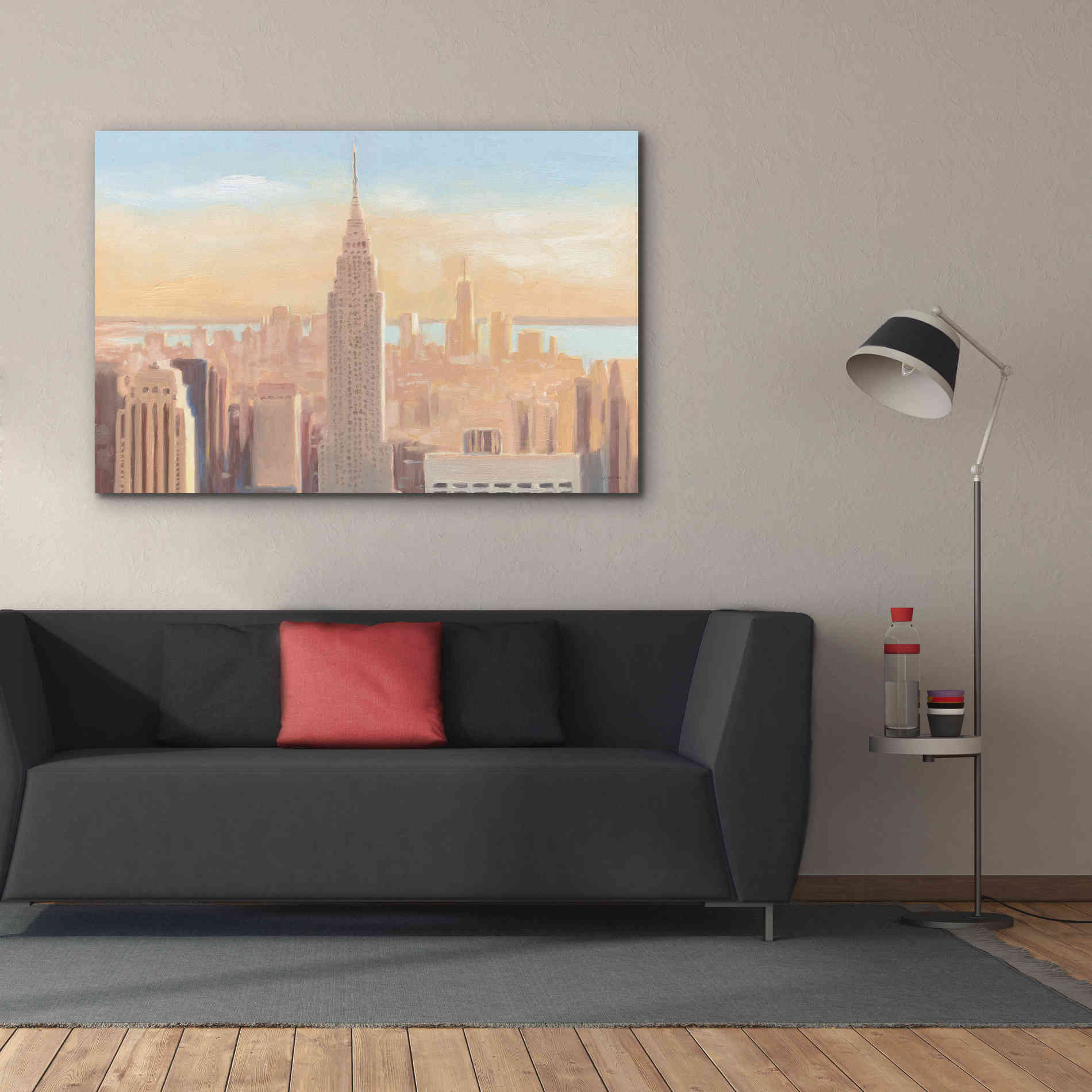 'Manhattan Dawn' by James Wiens, Canvas Wall Art,60 x 40