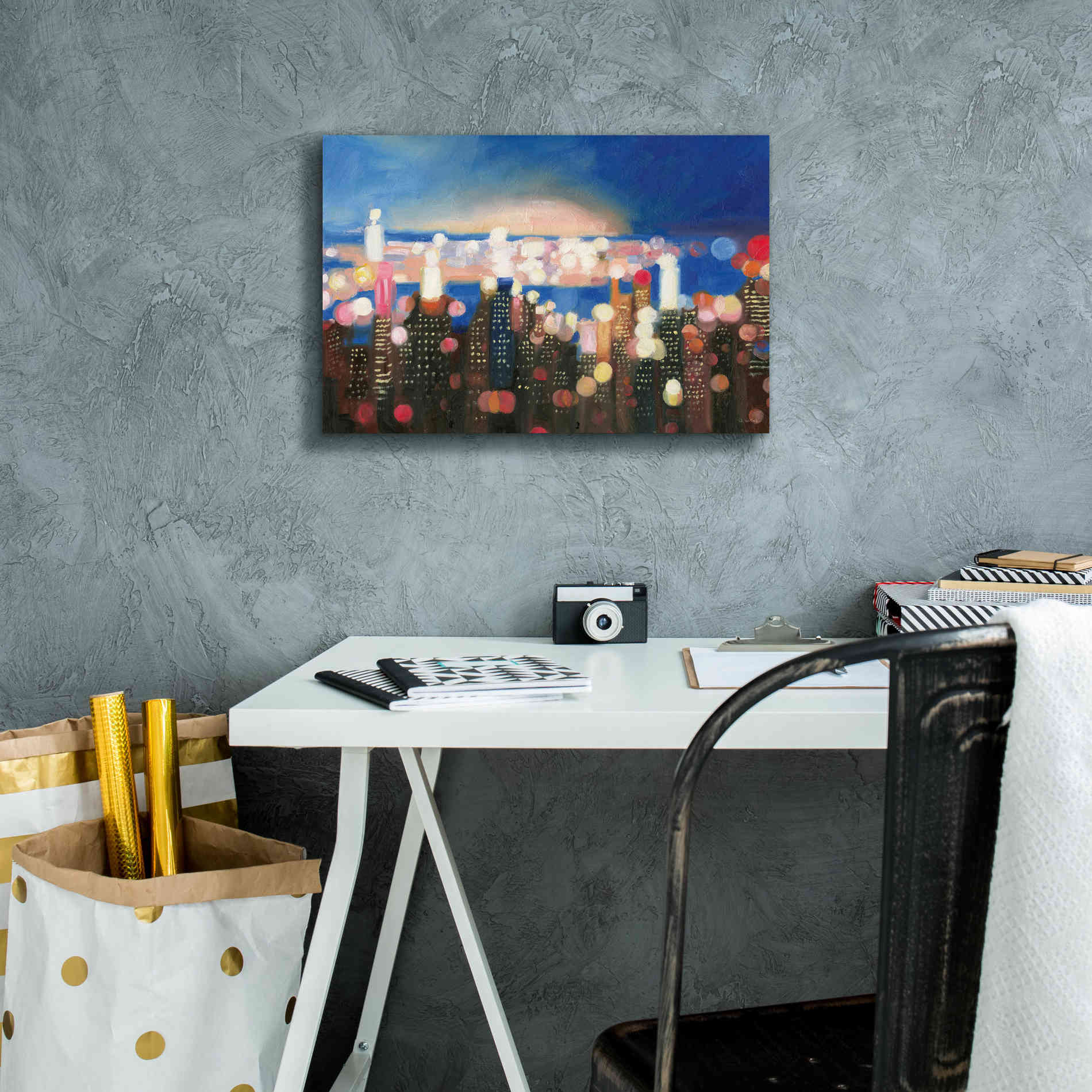 'City Lights' by James Wiens, Canvas Wall Art,18 x 12
