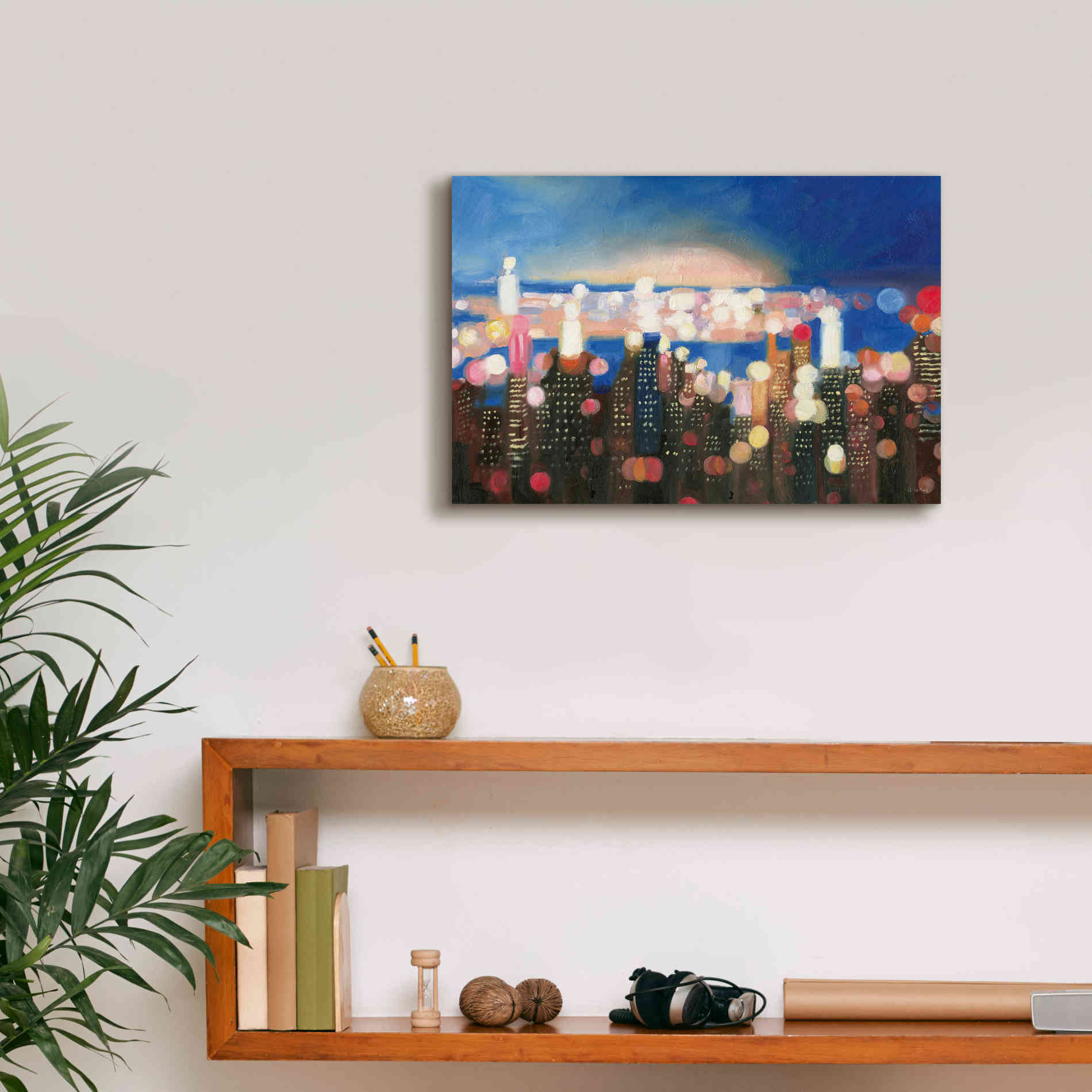 'City Lights' by James Wiens, Canvas Wall Art,18 x 12