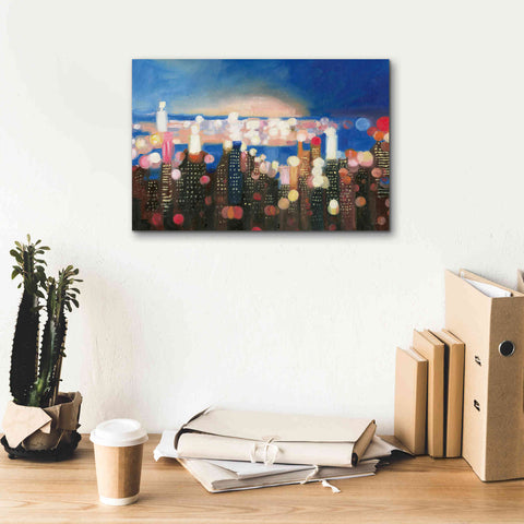 Image of 'City Lights' by James Wiens, Canvas Wall Art,18 x 12