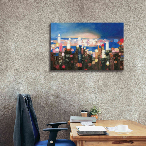 Image of 'City Lights' by James Wiens, Canvas Wall Art,40 x 26