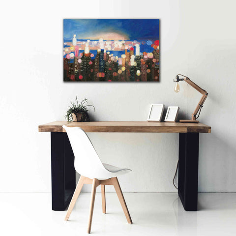 Image of 'City Lights' by James Wiens, Canvas Wall Art,40 x 26