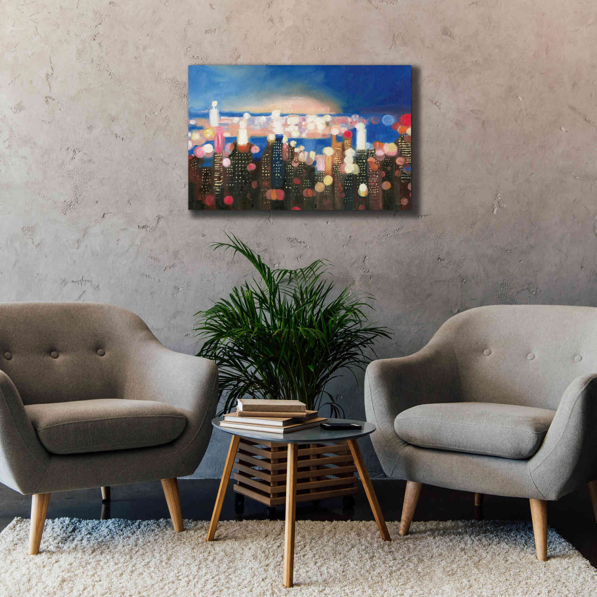 'City Lights' by James Wiens, Canvas Wall Art,40 x 26