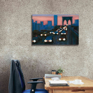 'Brooklyn Bridge Evening' by James Wiens, Canvas Wall Art,40 x 26