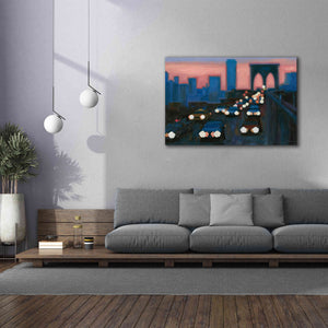'Brooklyn Bridge Evening' by James Wiens, Canvas Wall Art,60 x 40