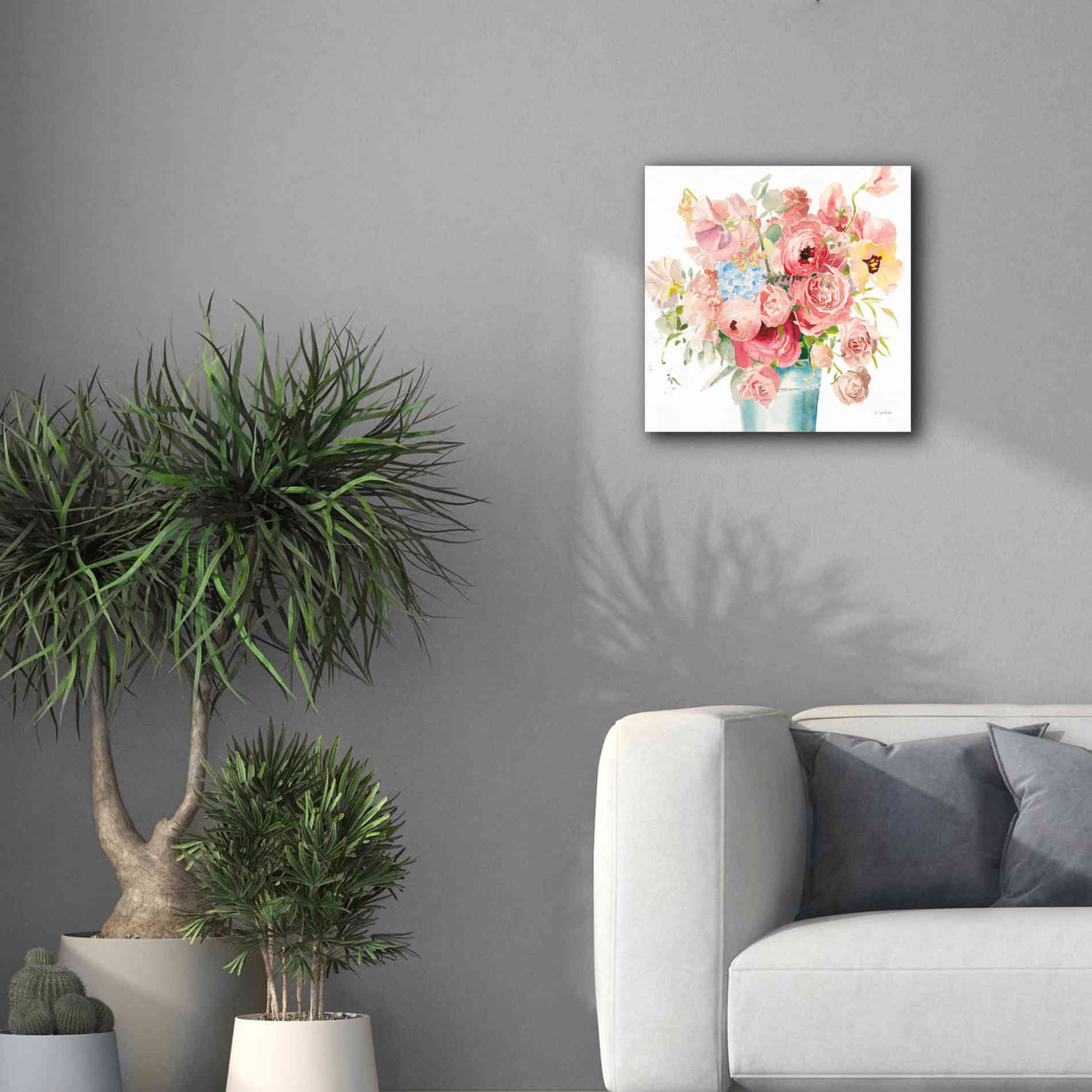 'Boho Bouquet  VII' by James Wiens, Canvas Wall Art,18 x 18