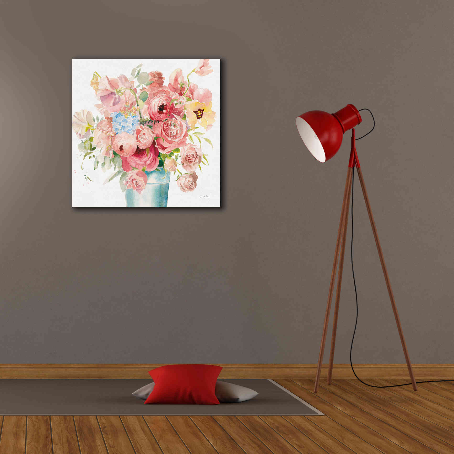 'Boho Bouquet  VII' by James Wiens, Canvas Wall Art,26 x 26