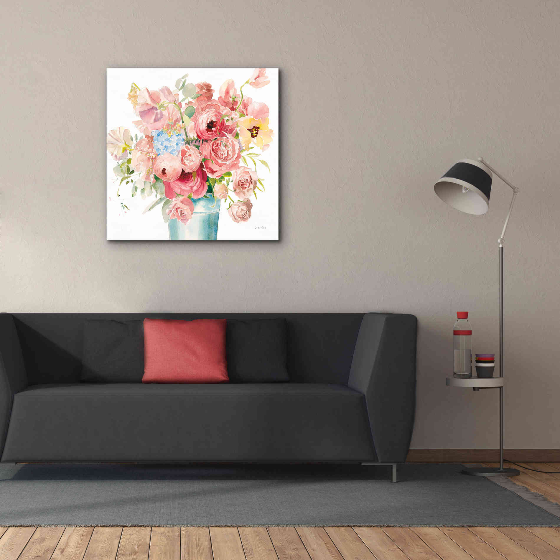 'Boho Bouquet  VII' by James Wiens, Canvas Wall Art,37 x 37