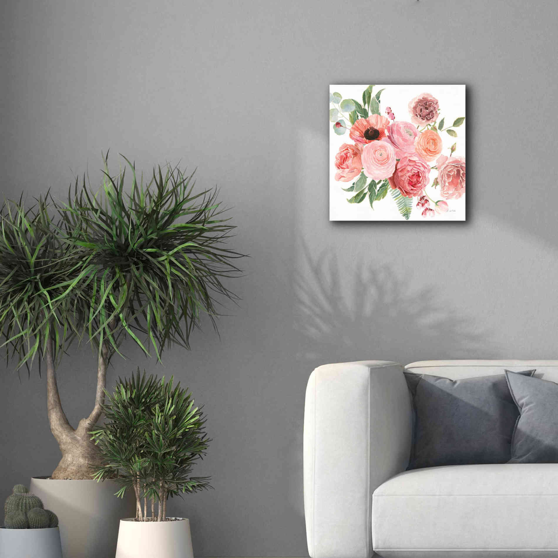 'Boho Bouquet  VIII' by James Wiens, Canvas Wall Art,18 x 18