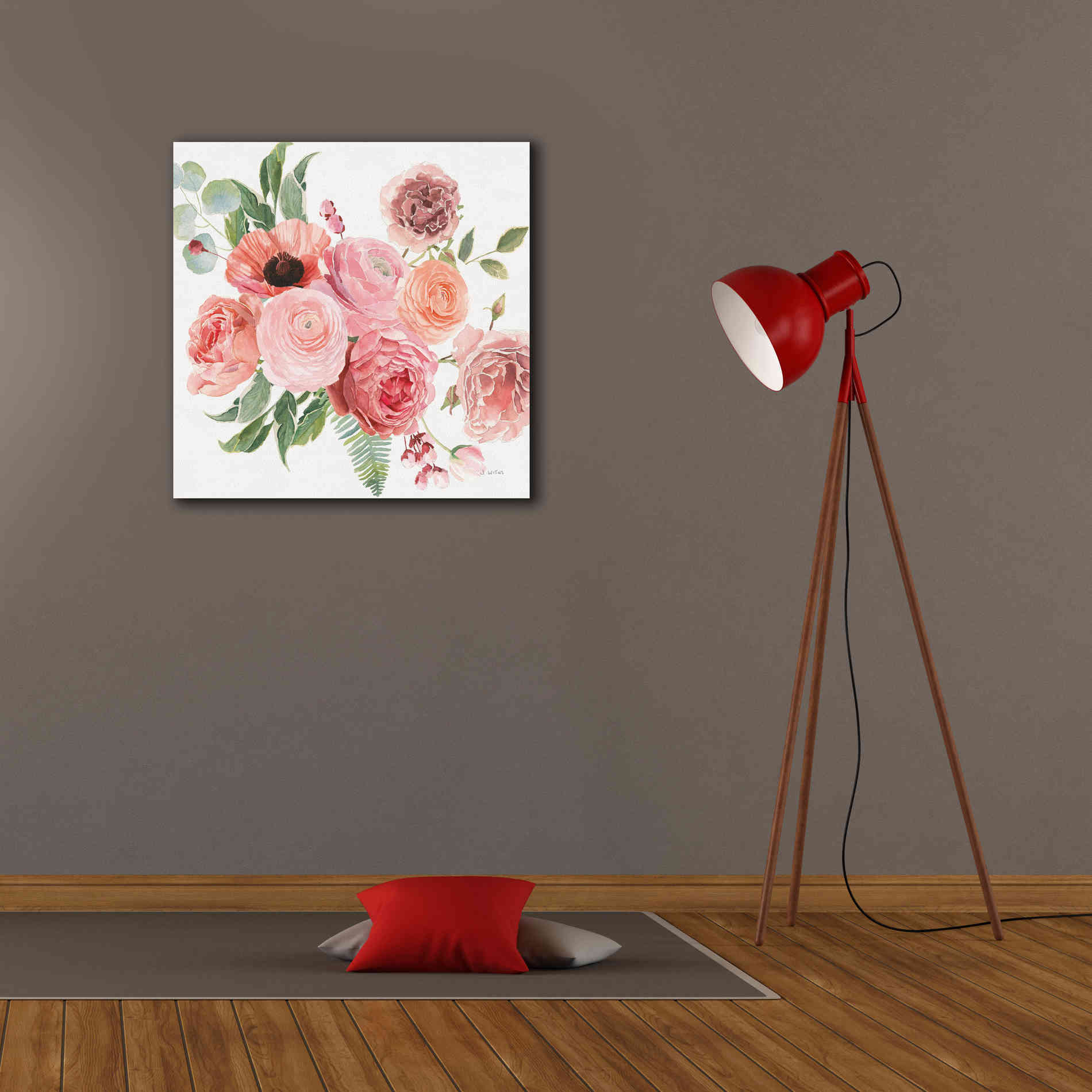 'Boho Bouquet  VIII' by James Wiens, Canvas Wall Art,26 x 26