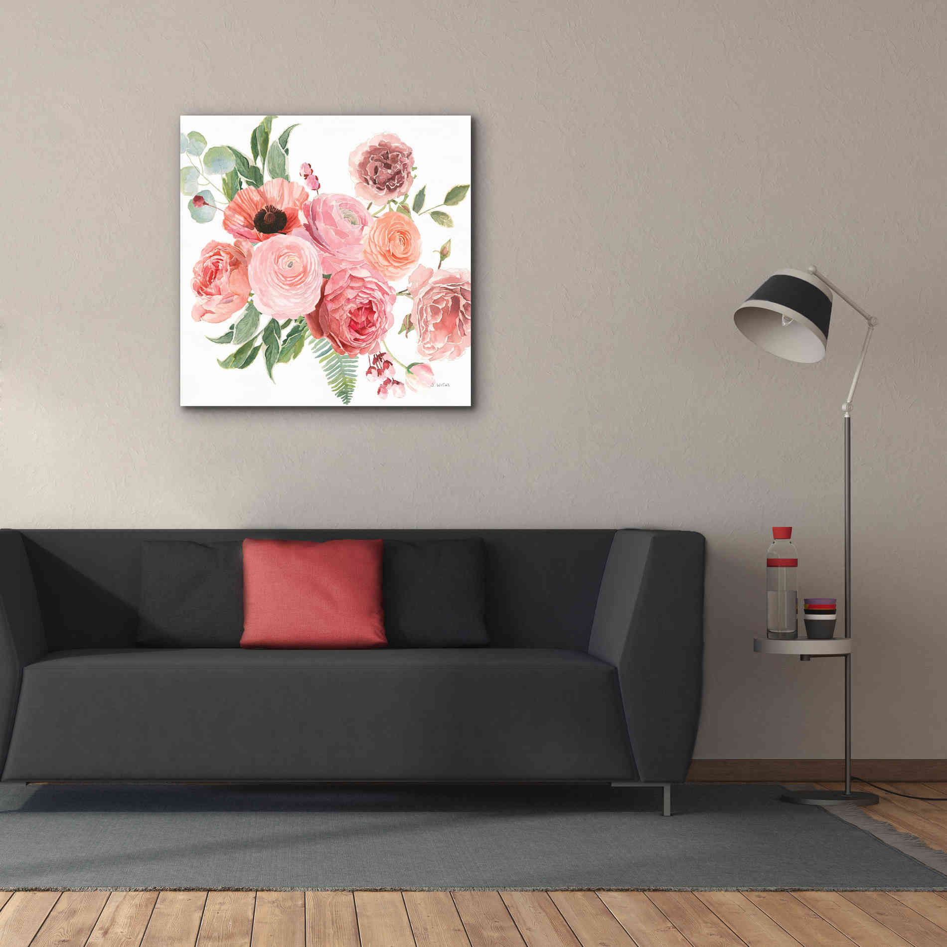 'Boho Bouquet  VIII' by James Wiens, Canvas Wall Art,37 x 37