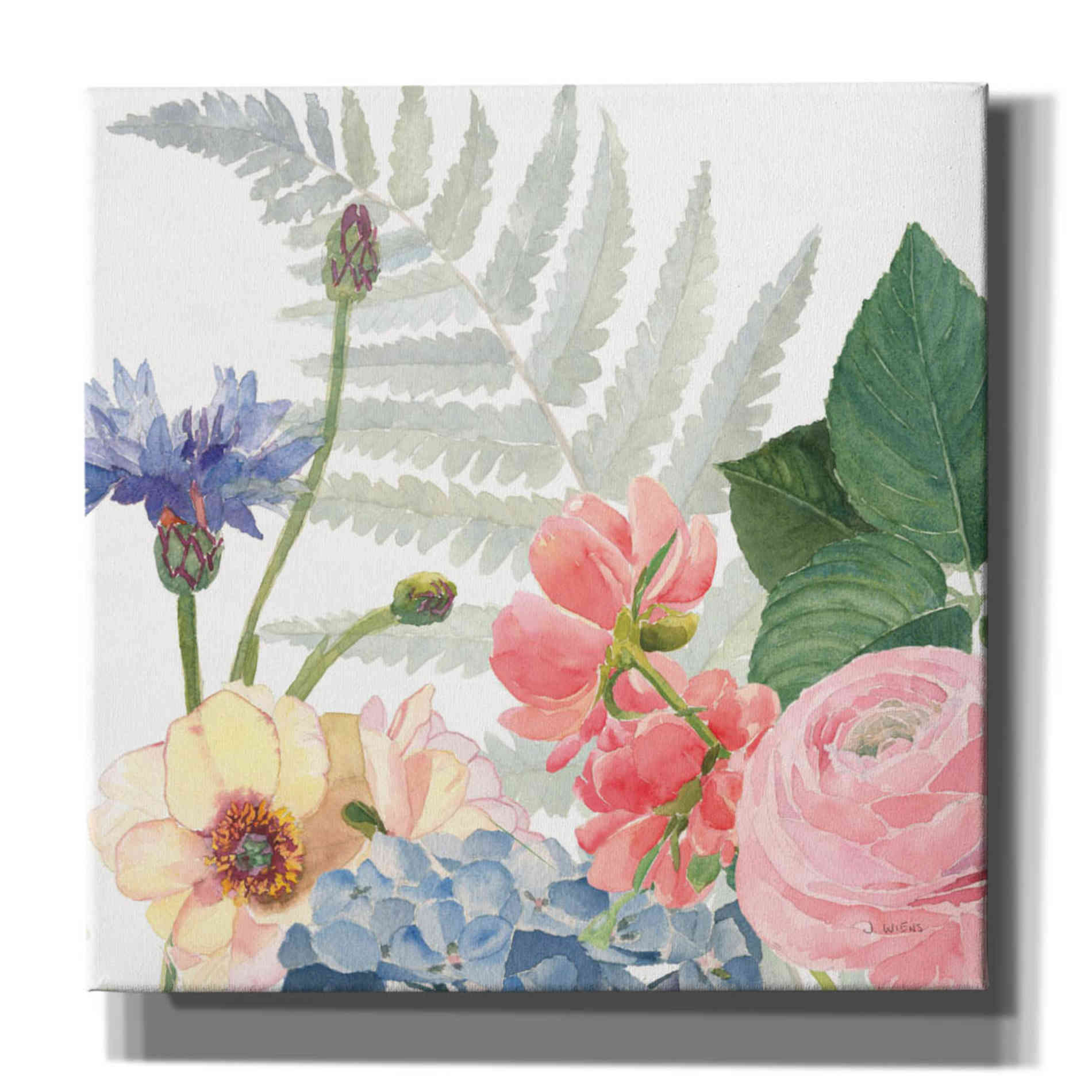 'Boho Bouquet  IX' by James Wiens, Canvas Wall Art,12x12x1.1x0,18x18x1.1x0,26x26x1.74x0,37x37x1.74x0