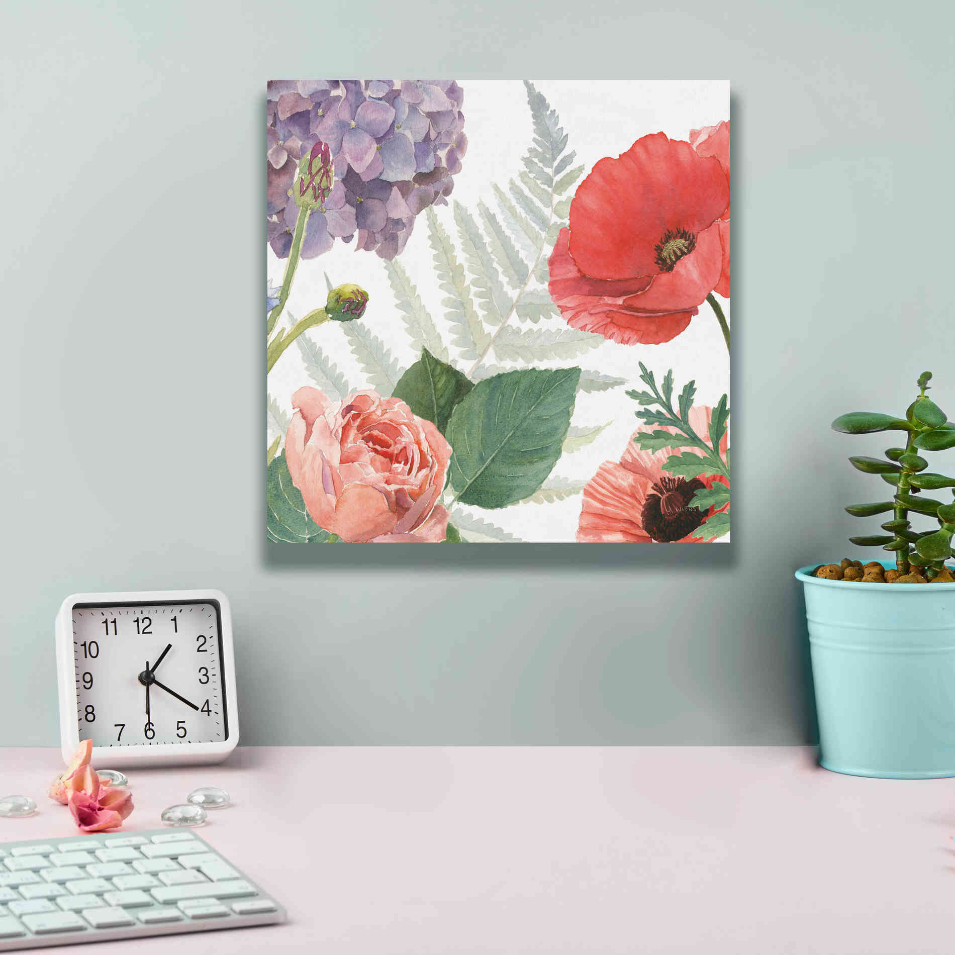 'Boho Bouquet  XI' by James Wiens, Canvas Wall Art,12 x 12