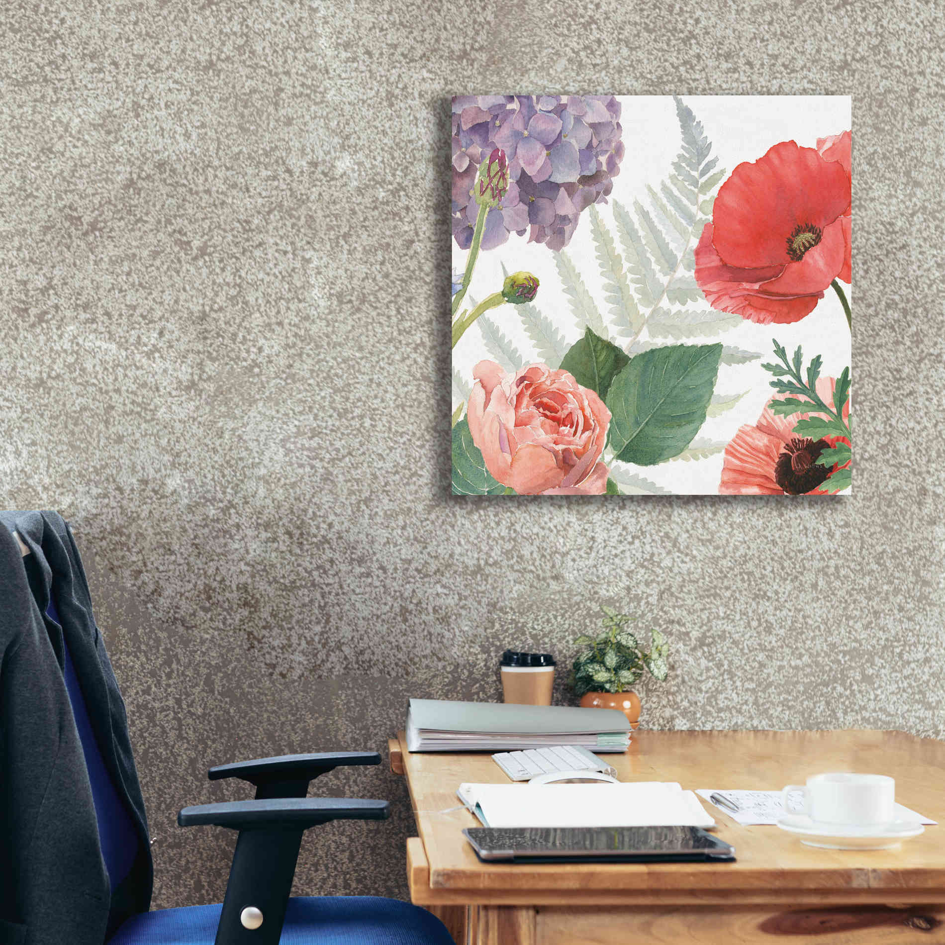 'Boho Bouquet  XI' by James Wiens, Canvas Wall Art,26 x 26