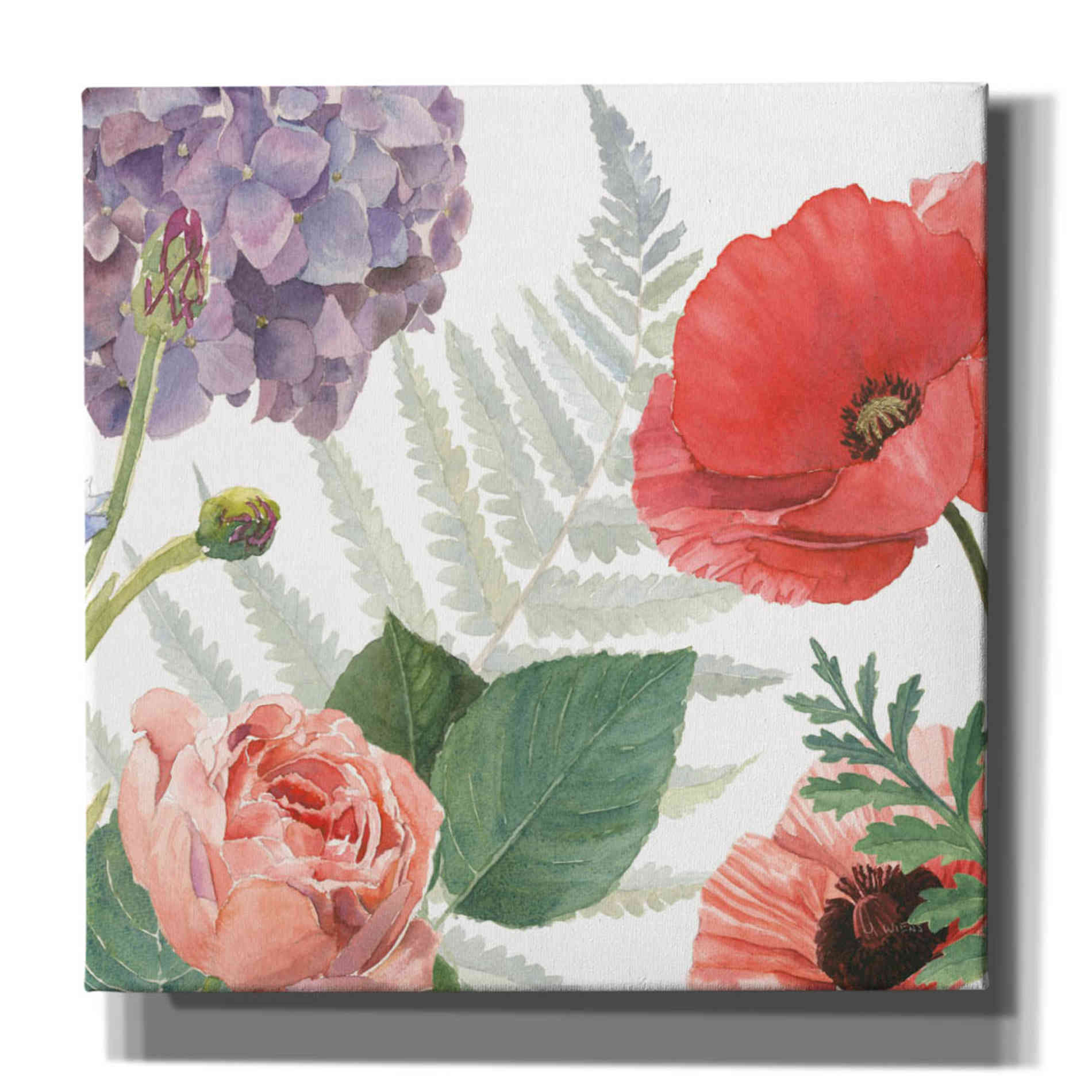 'Boho Bouquet  XI' by James Wiens, Canvas Wall Art,12x12x1.1x0,18x18x1.1x0,26x26x1.74x0,37x37x1.74x0
