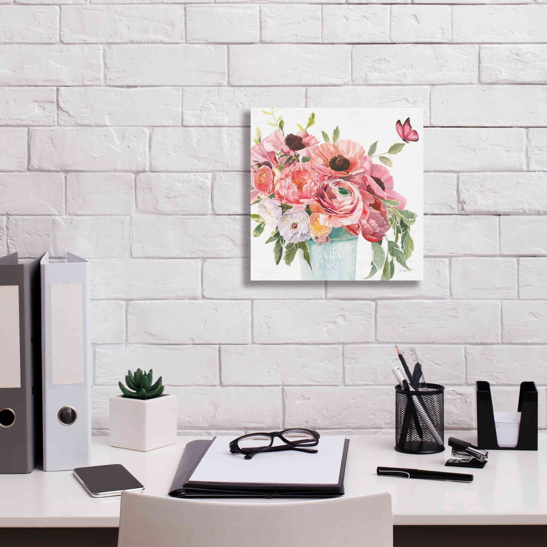 'Boho Bouquet  XIII' by James Wiens, Canvas Wall Art,12 x 12