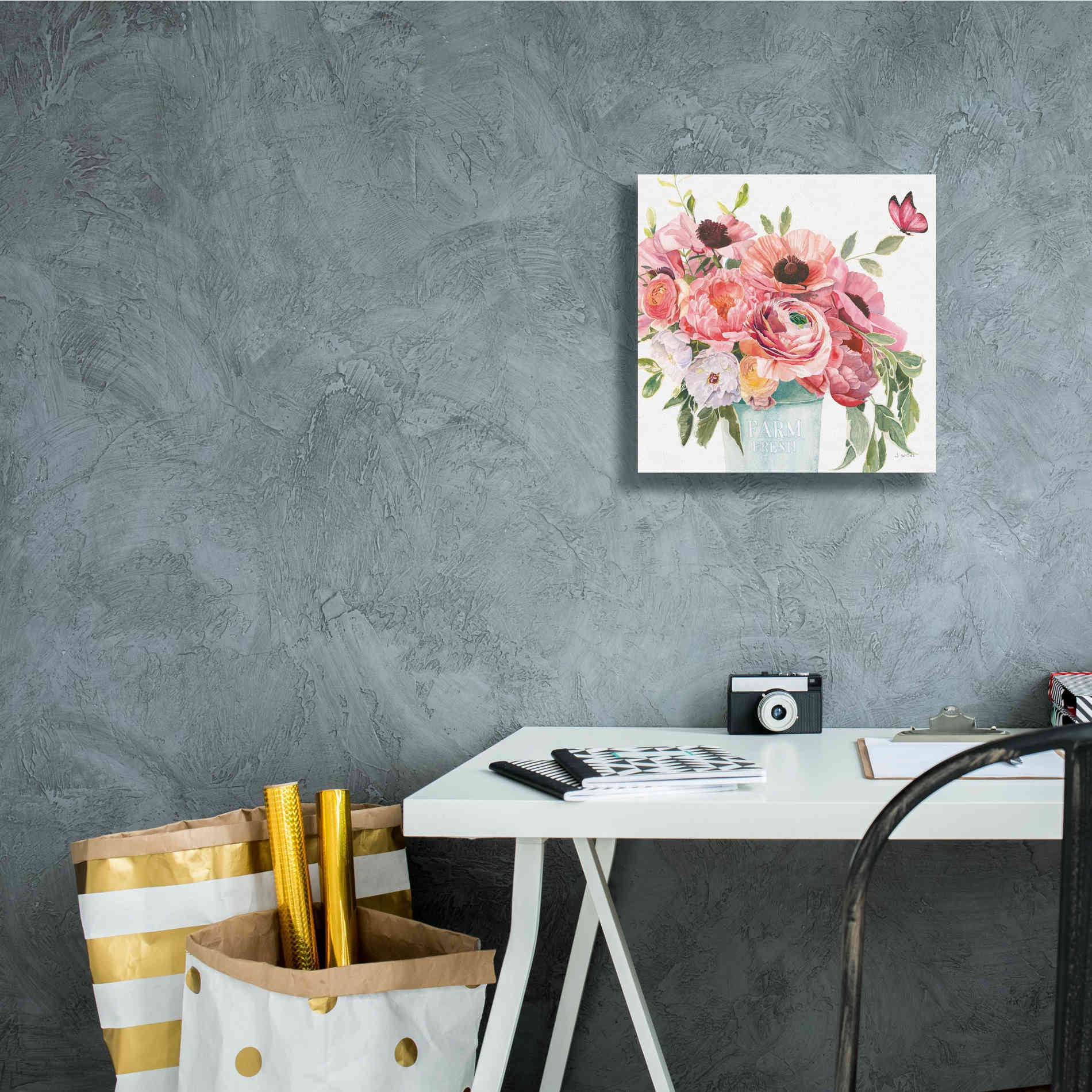 'Boho Bouquet  XIII' by James Wiens, Canvas Wall Art,12 x 12