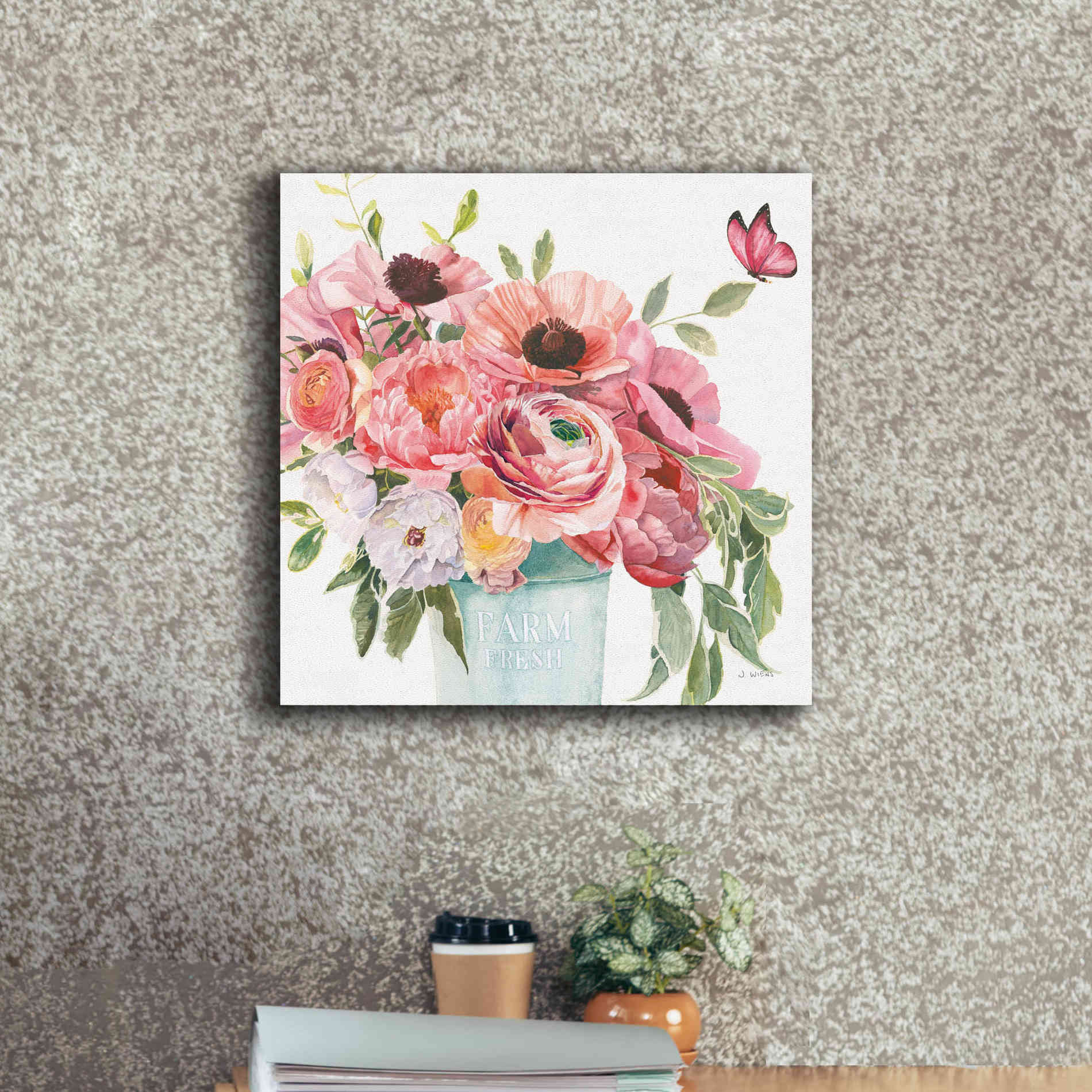 'Boho Bouquet  XIII' by James Wiens, Canvas Wall Art,18 x 18