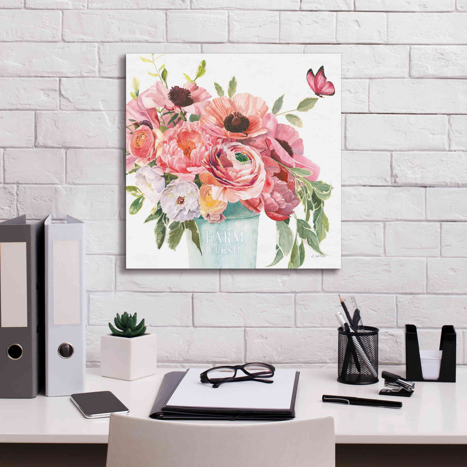 'Boho Bouquet  XIII' by James Wiens, Canvas Wall Art,18 x 18