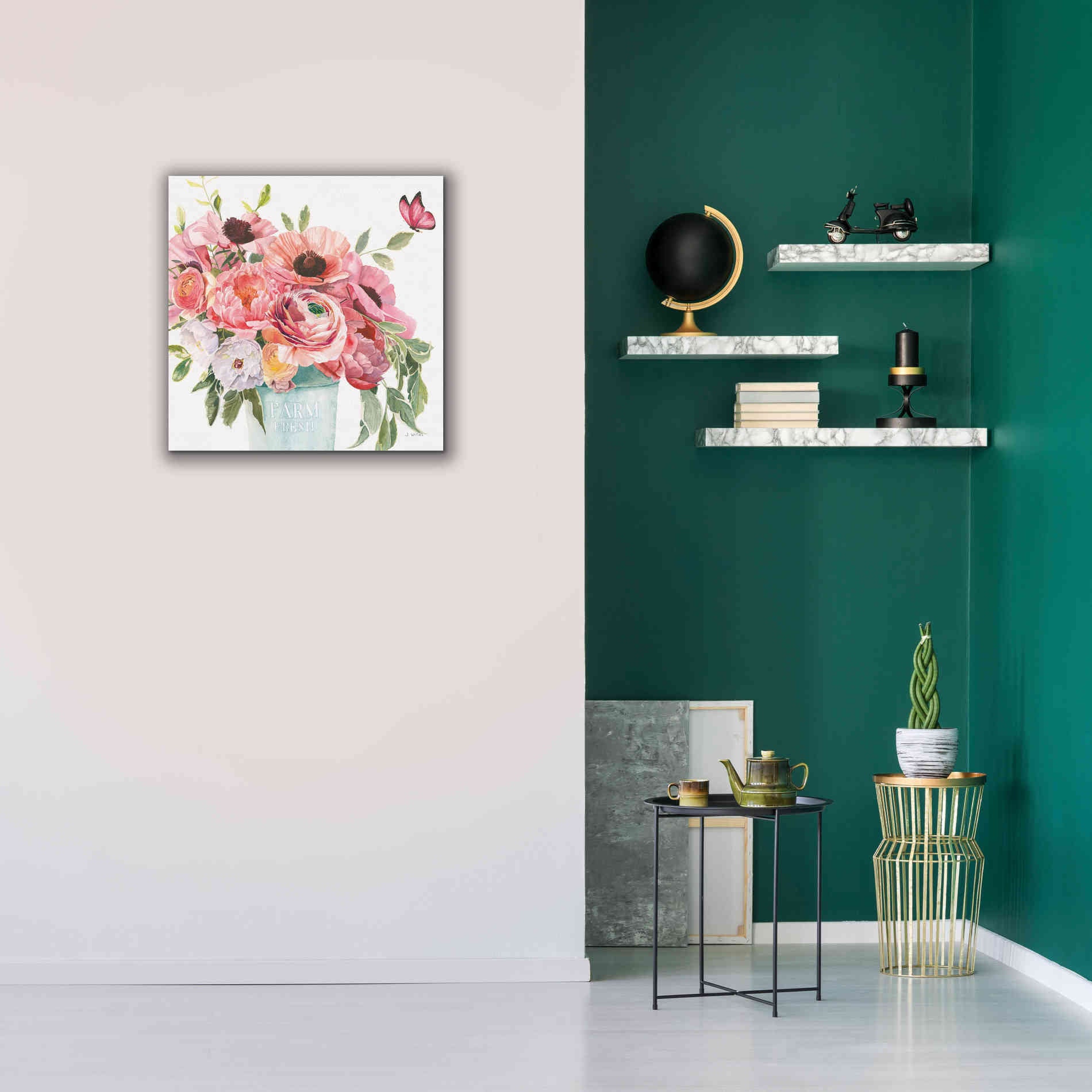 'Boho Bouquet  XIII' by James Wiens, Canvas Wall Art,26 x 26