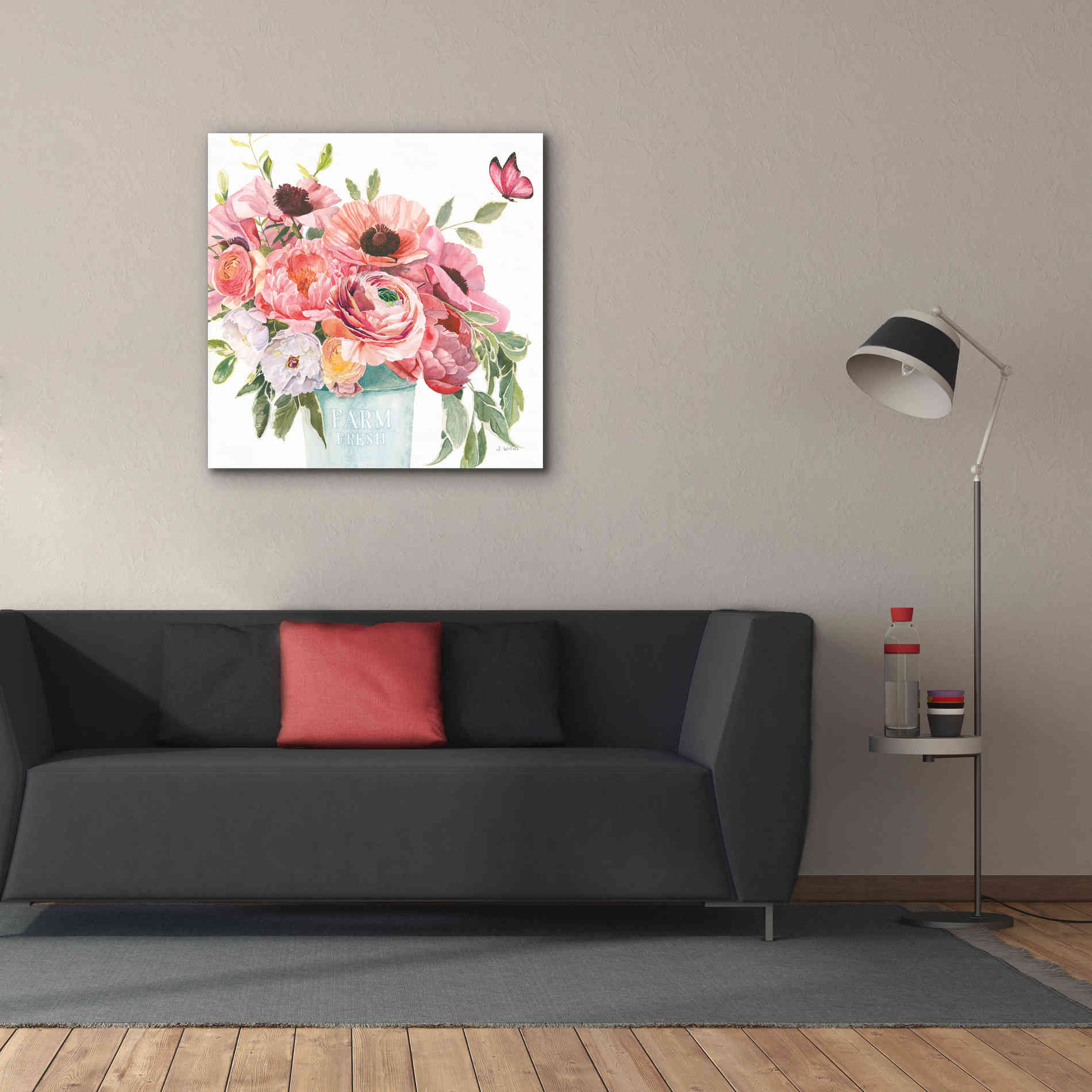 'Boho Bouquet  XIII' by James Wiens, Canvas Wall Art,37 x 37