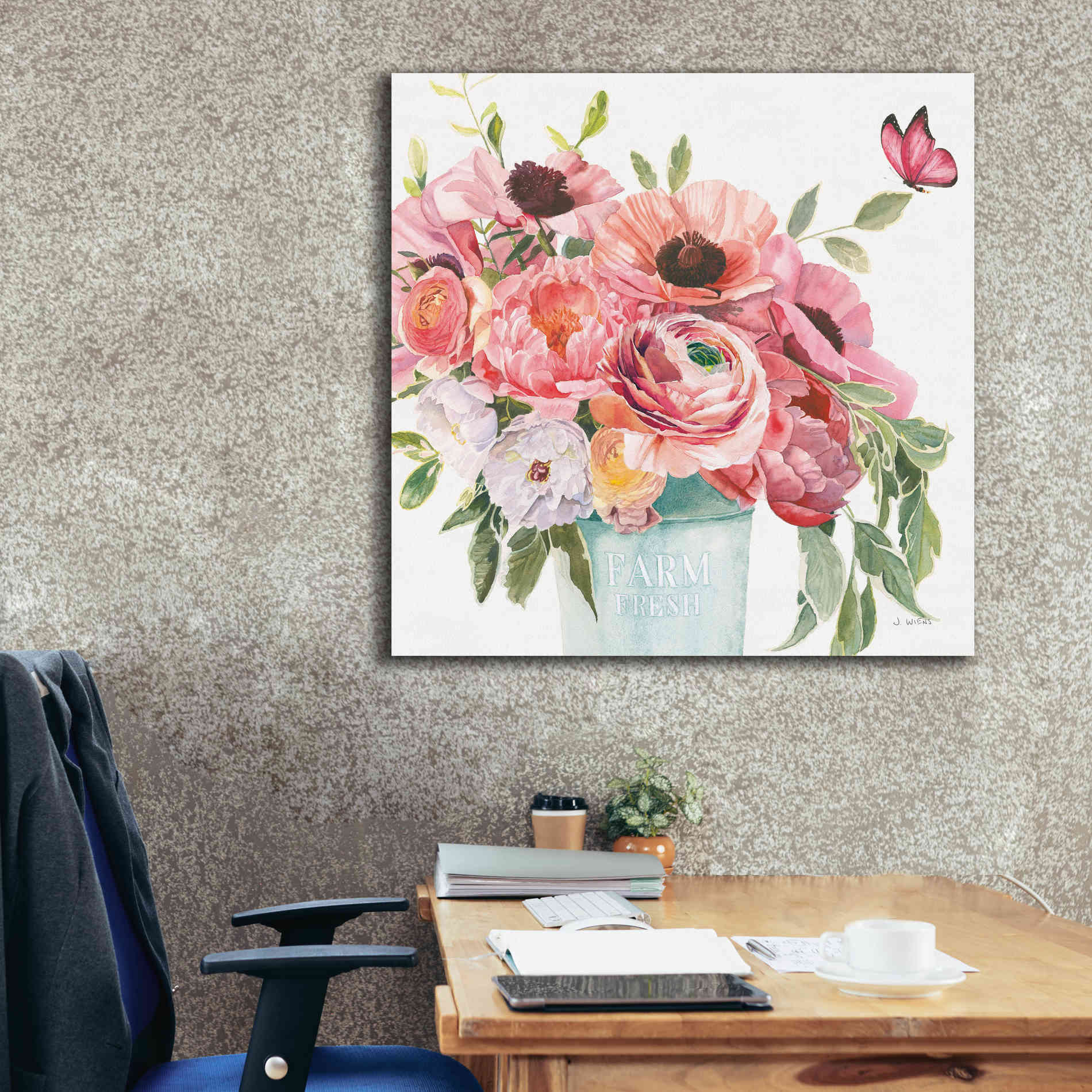'Boho Bouquet  XIII' by James Wiens, Canvas Wall Art,37 x 37