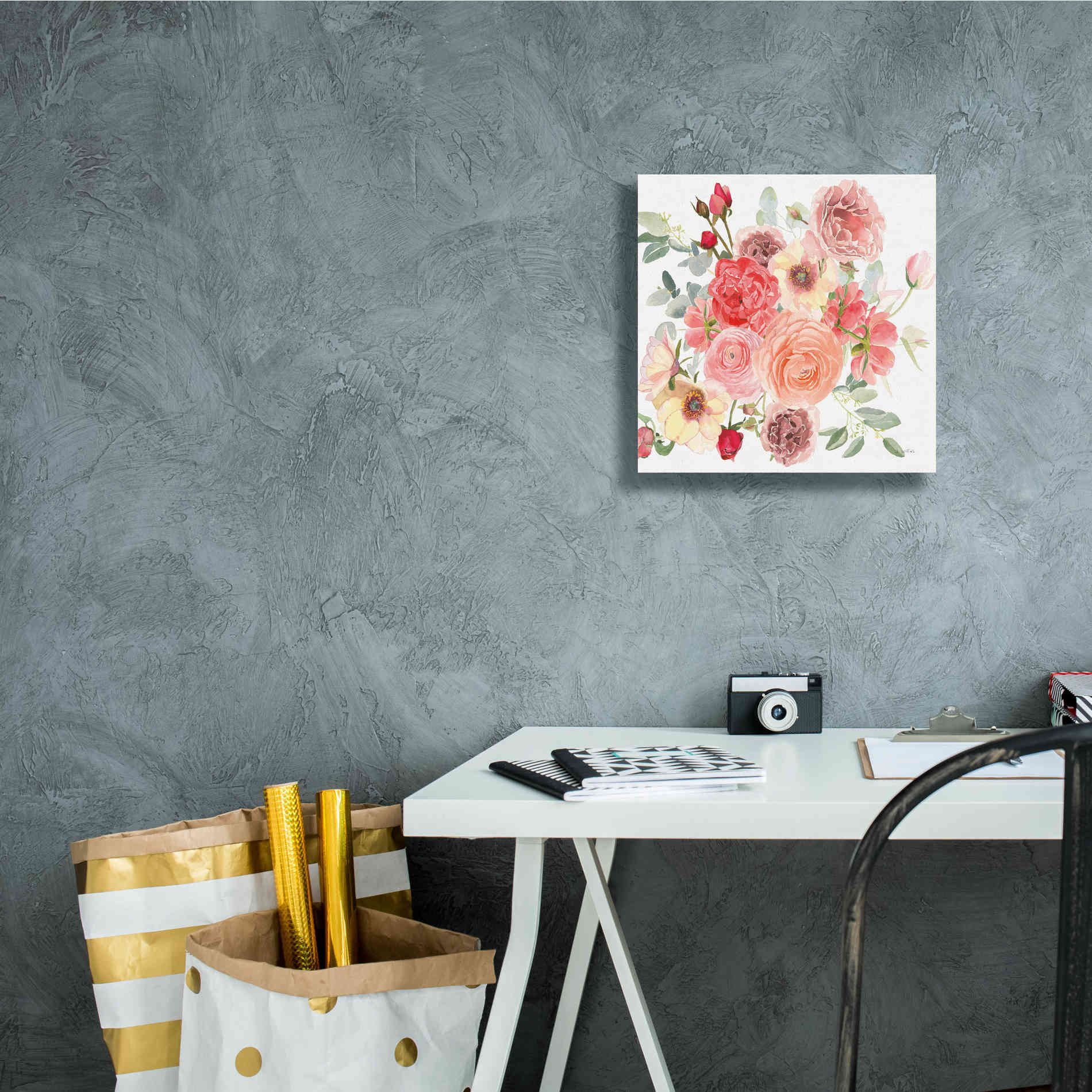 'Boho Bouquet  XIV' by James Wiens, Canvas Wall Art,12 x 12