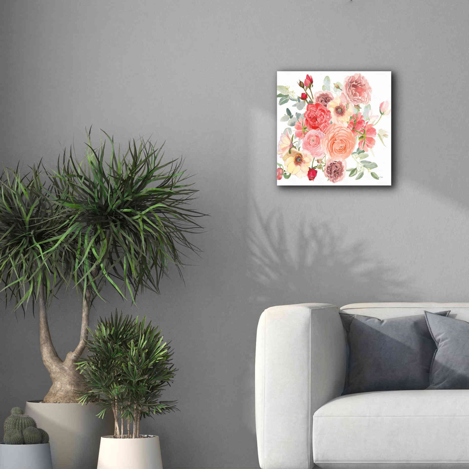 'Boho Bouquet  XIV' by James Wiens, Canvas Wall Art,18 x 18