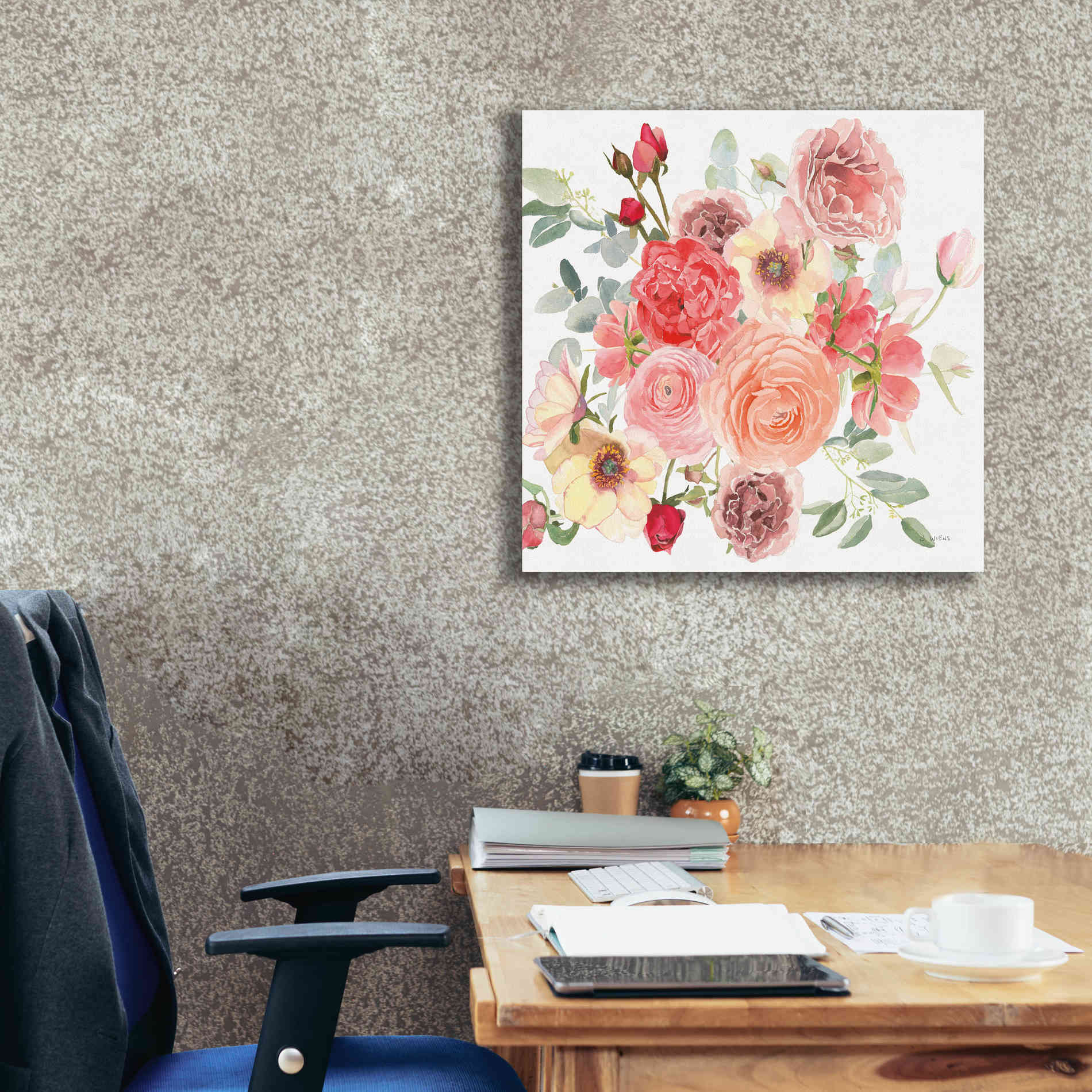 'Boho Bouquet  XIV' by James Wiens, Canvas Wall Art,26 x 26