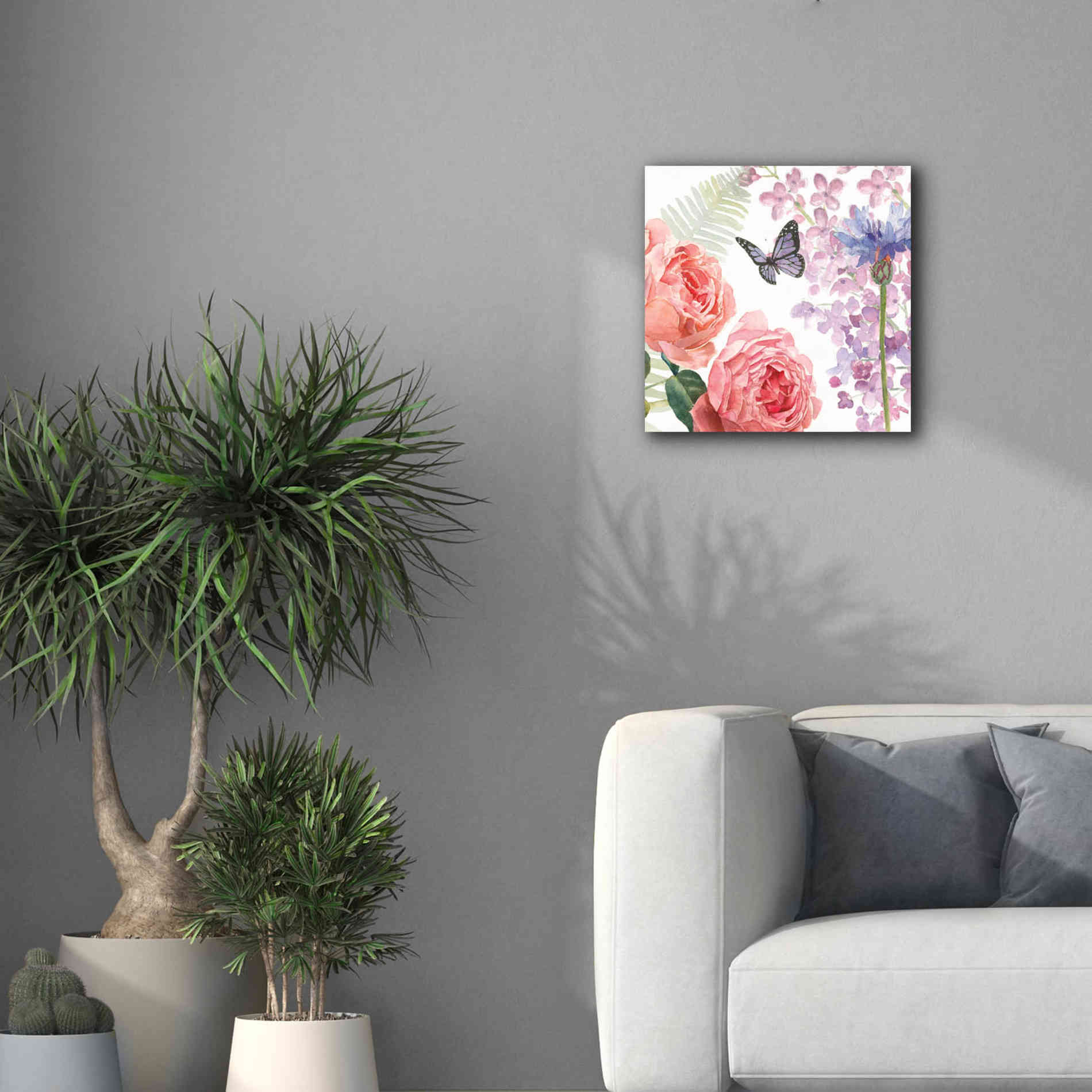 'Boho Bouquet  XV' by James Wiens, Canvas Wall Art,18 x 18