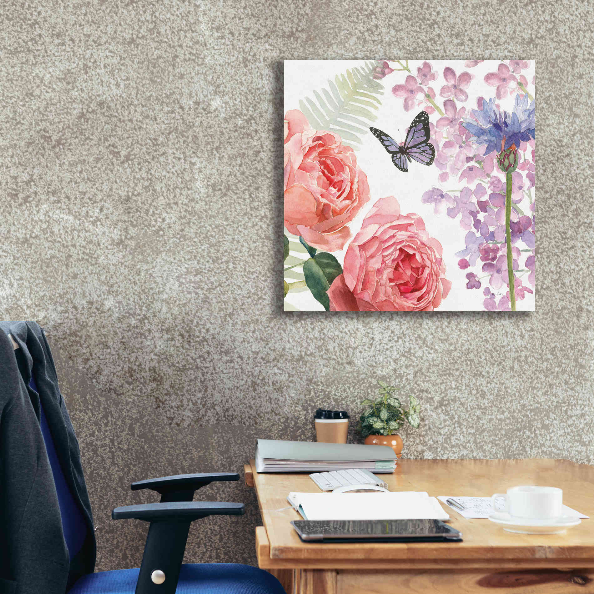 'Boho Bouquet  XV' by James Wiens, Canvas Wall Art,26 x 26