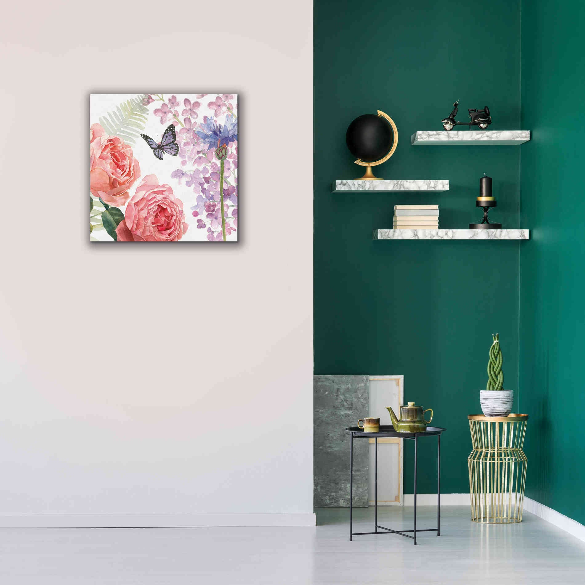 'Boho Bouquet  XV' by James Wiens, Canvas Wall Art,26 x 26