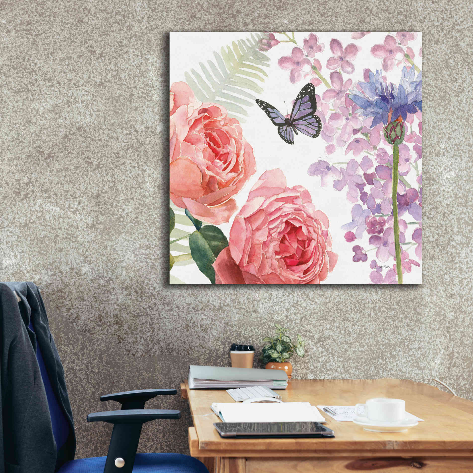 'Boho Bouquet  XV' by James Wiens, Canvas Wall Art,37 x 37