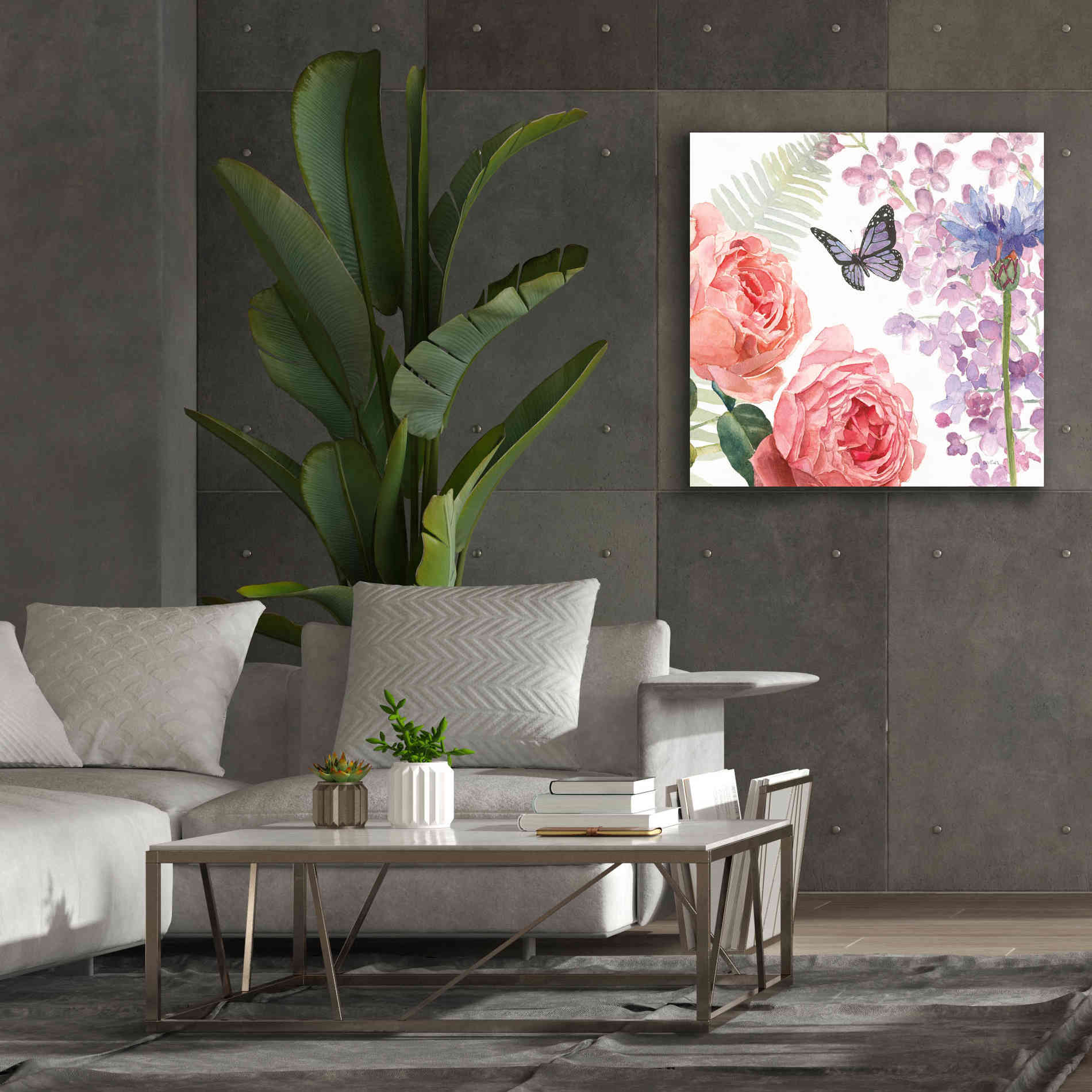 'Boho Bouquet  XV' by James Wiens, Canvas Wall Art,37 x 37