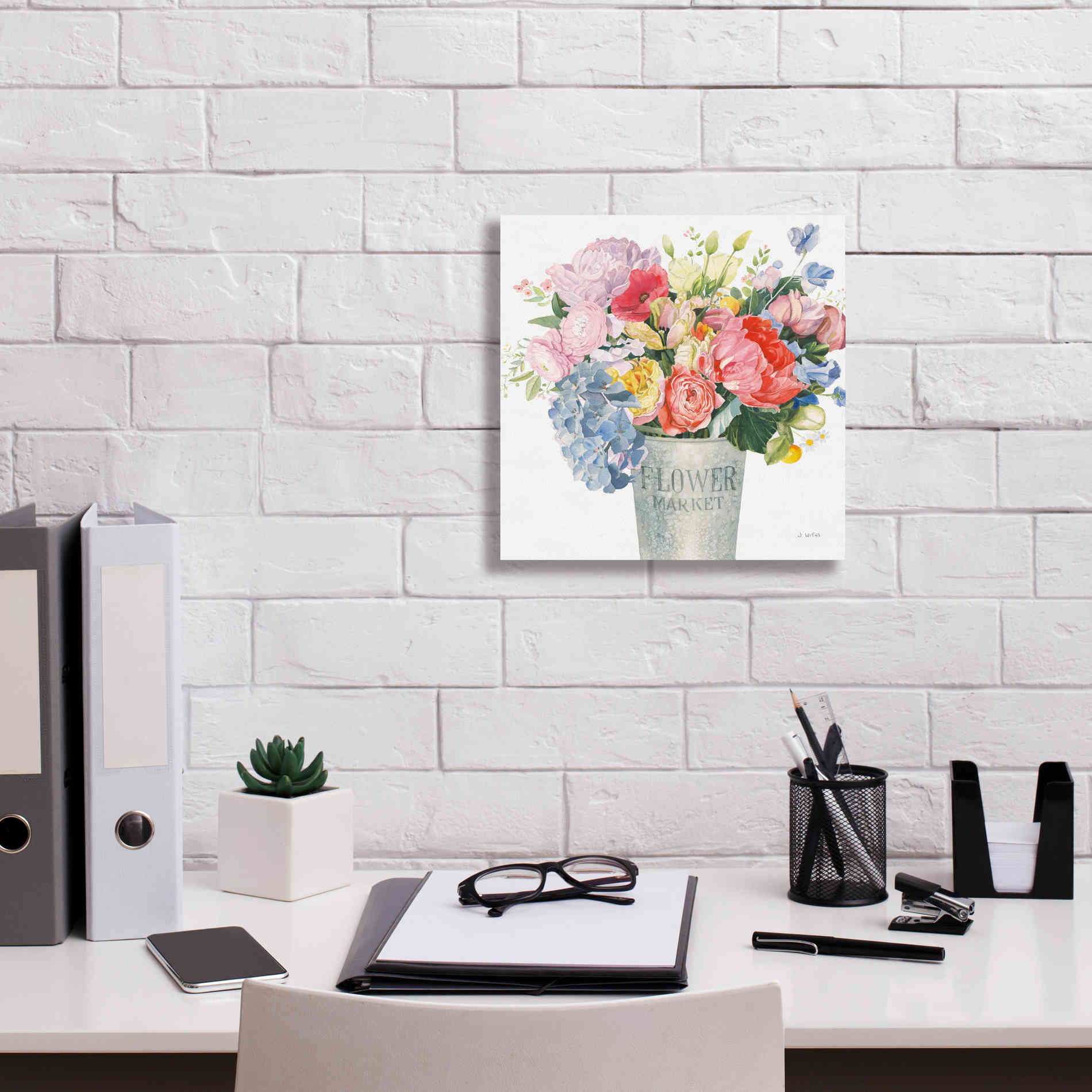 'Boho Bouquet XVII' by James Wiens, Canvas Wall Art,12 x 12