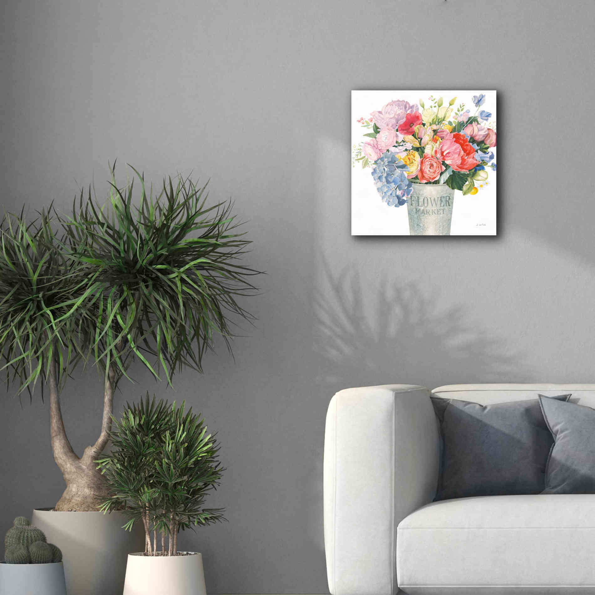 'Boho Bouquet XVII' by James Wiens, Canvas Wall Art,18 x 18