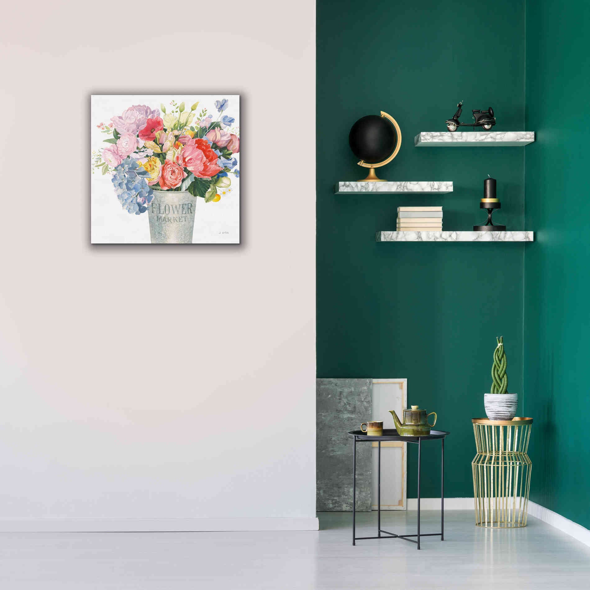 'Boho Bouquet XVII' by James Wiens, Canvas Wall Art,26 x 26