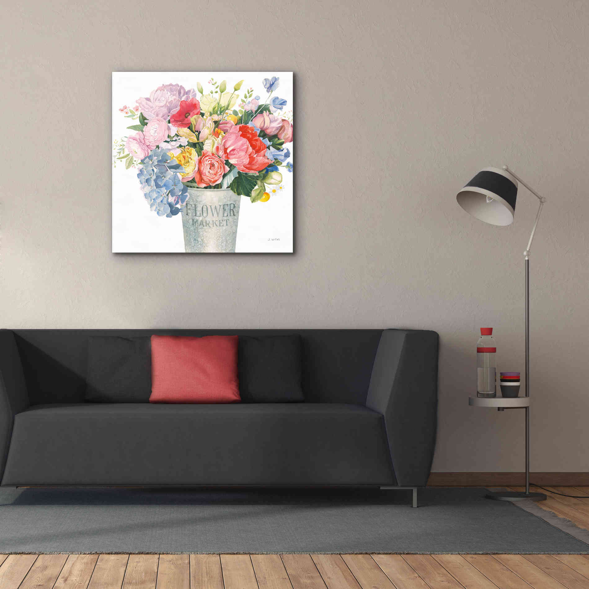 'Boho Bouquet XVII' by James Wiens, Canvas Wall Art,37 x 37