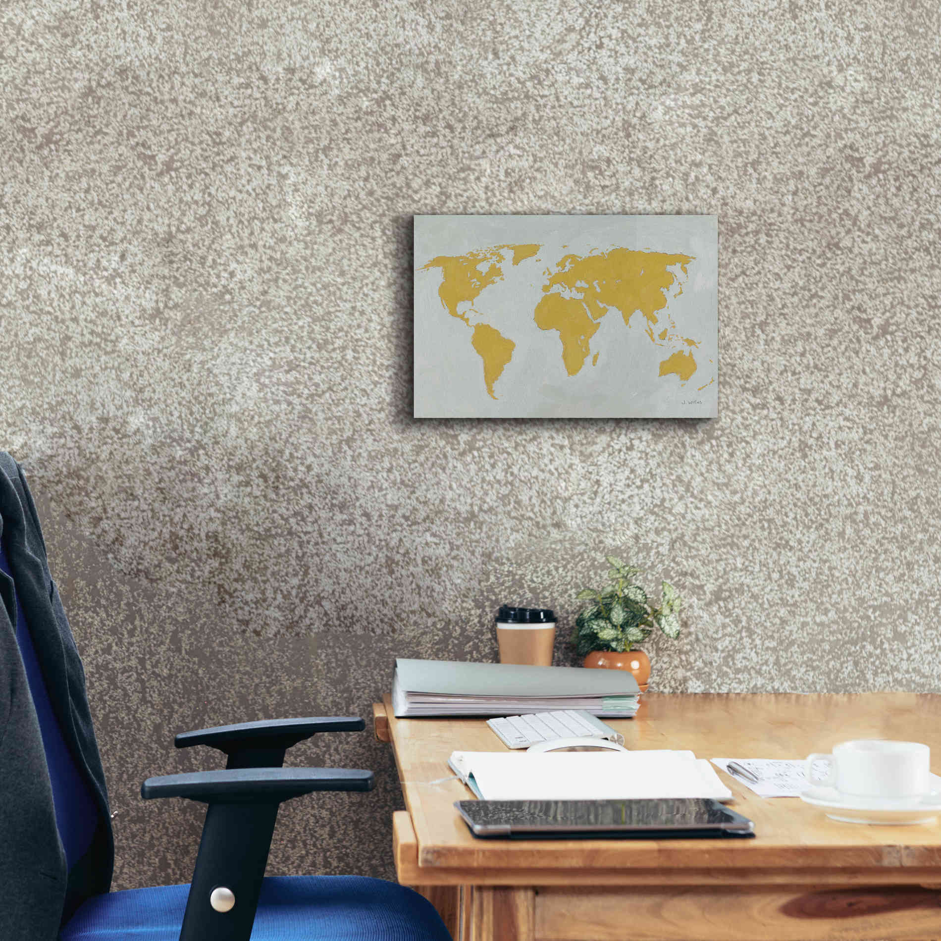 'Golden World' by James Wiens, Canvas Wall Art,18 x 12