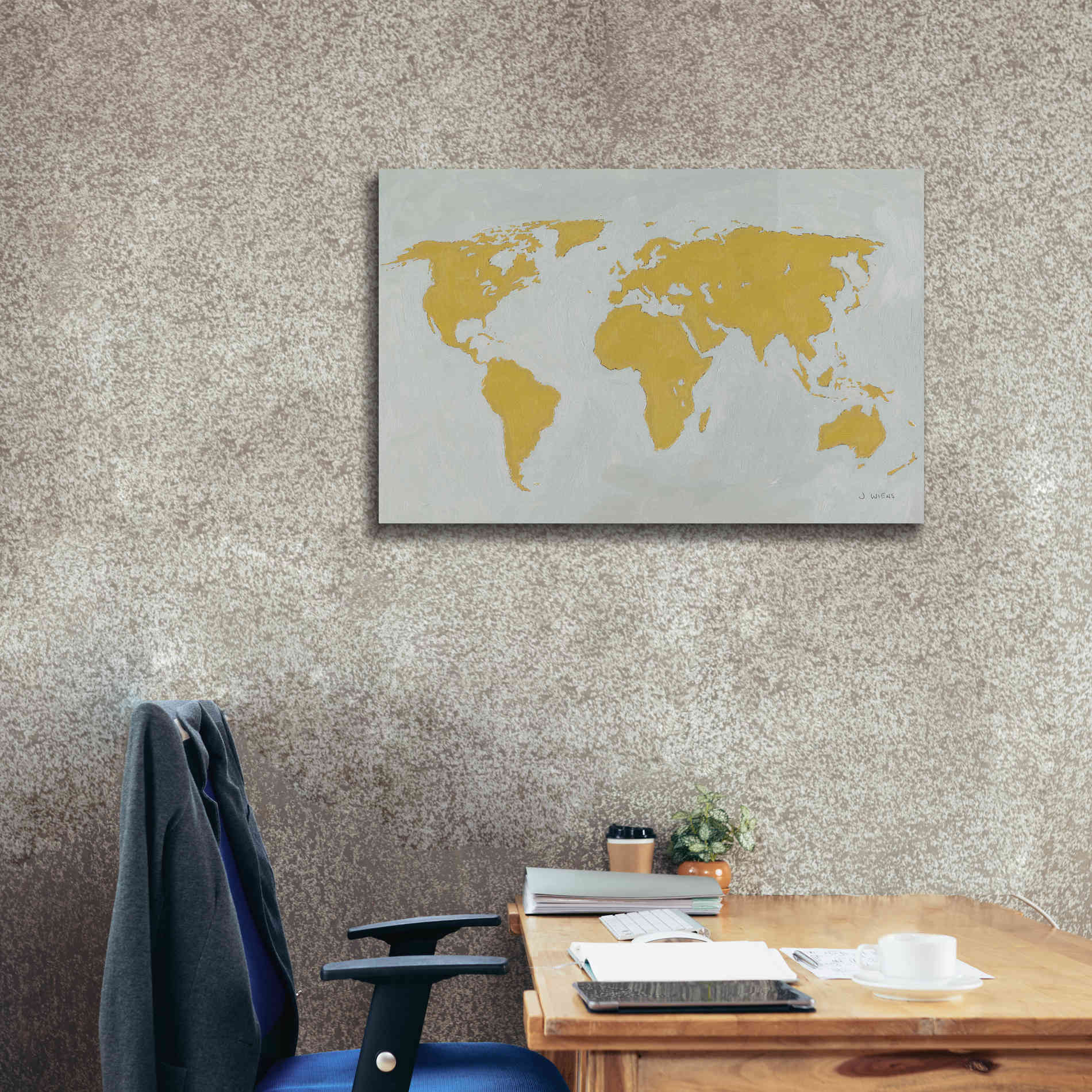 'Golden World' by James Wiens, Canvas Wall Art,40 x 26