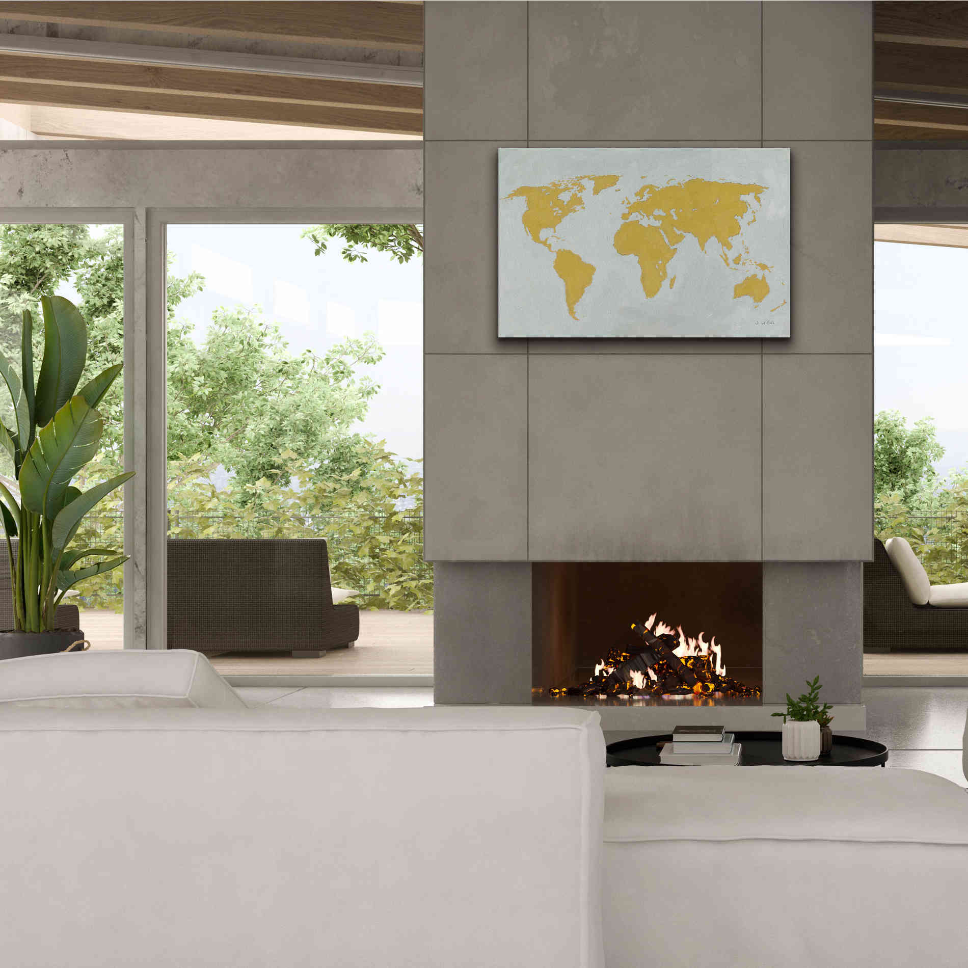 'Golden World' by James Wiens, Canvas Wall Art,40 x 26